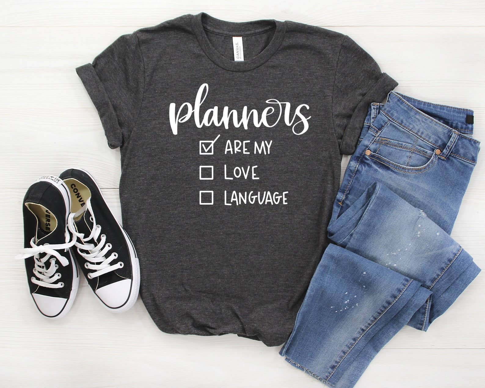 Planners Are My Love Language T-Shirt Hoodie, Sweatshirt | PodTeesHub.com