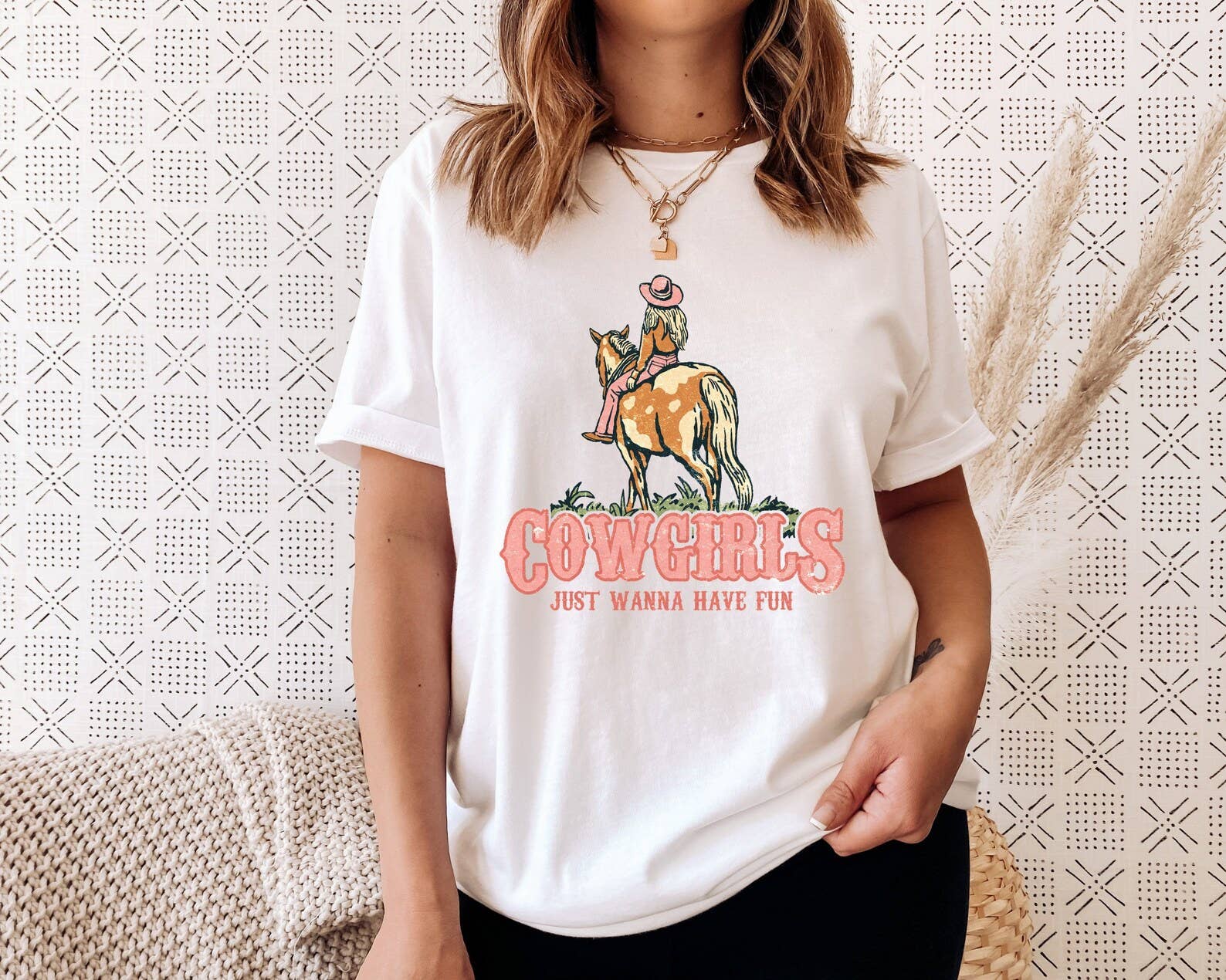 Cowgirls Just Wanna Have Fun Shirt Hoodie, Sweatshirt | PodTeesHub.com