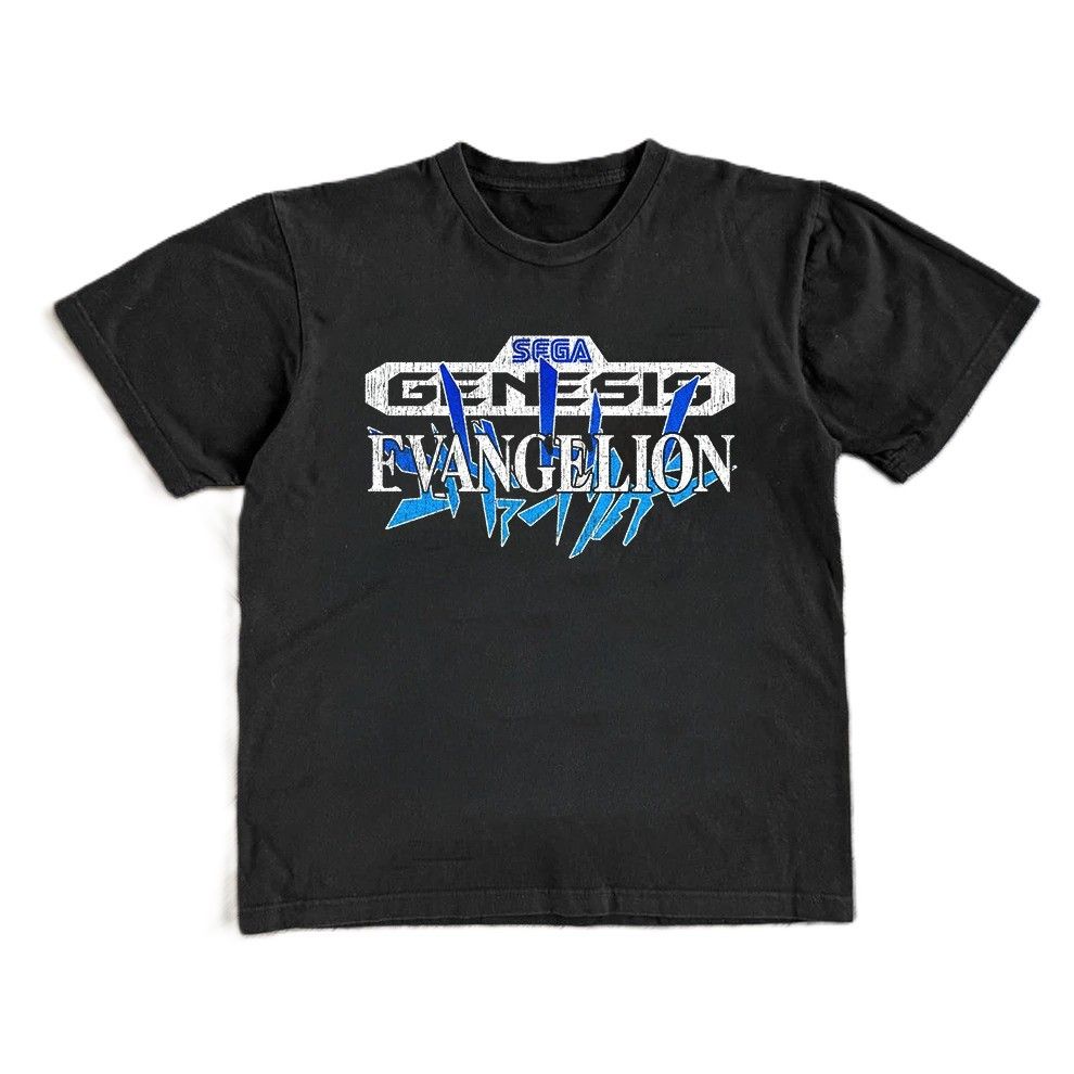 Gildan Sega Genesis Evangelion Black T-Shirts, Hoodie, Sweatshirt