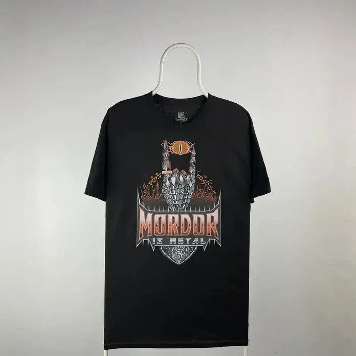 Band Tees Lord Of The Ring T Shirt Mordor Is Metal Rock Band Tee Larg Hoodie, Sweatshirt | PodTeesHub.com