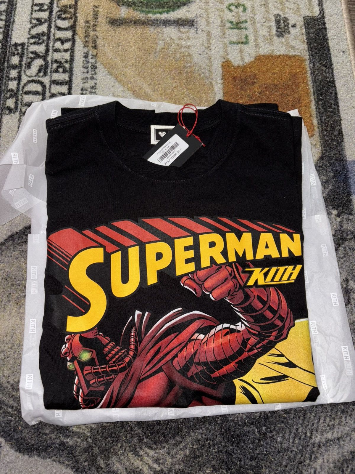 Kith X Ronnie Fieg Kith X Superman Zod Tee Black Hoodie, Sweatshirt | PodTeesHub.com