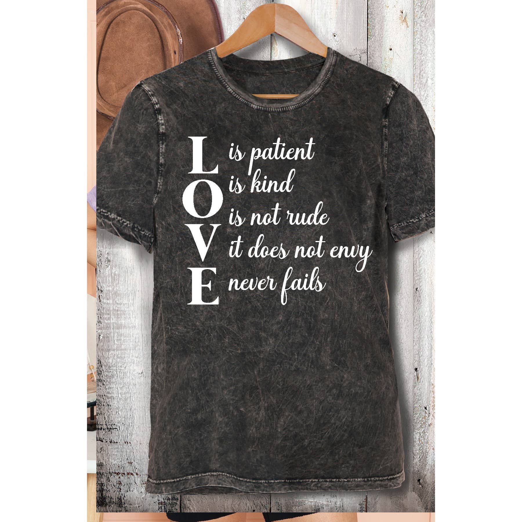 Love Is - Mineral Washed T Shirt Hoodie, Sweatshirt | PodTeesHub.com