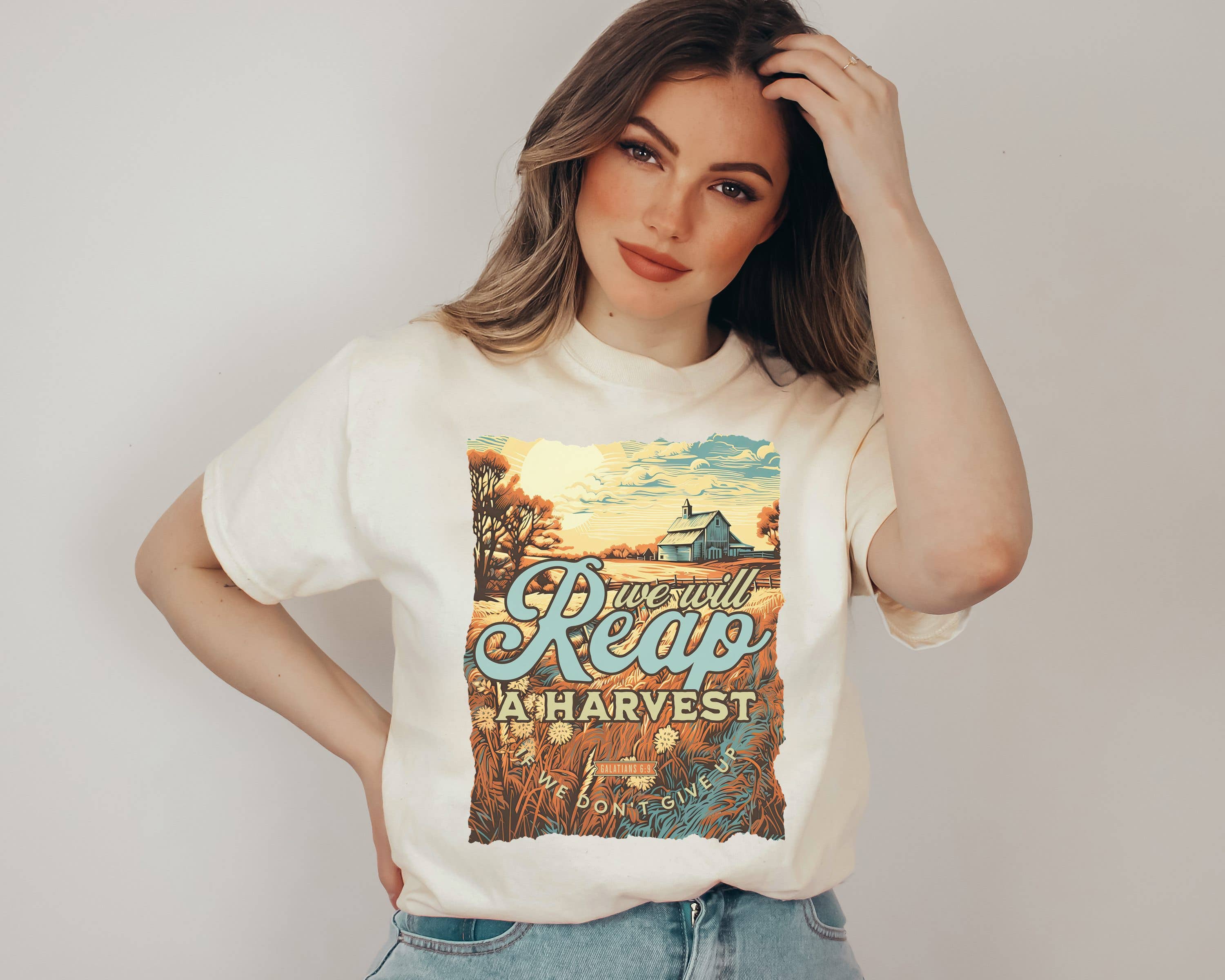 Reap A Harvest Religious Graphic Tee Hoodie, Sweatshirt | PodTeesHub.com