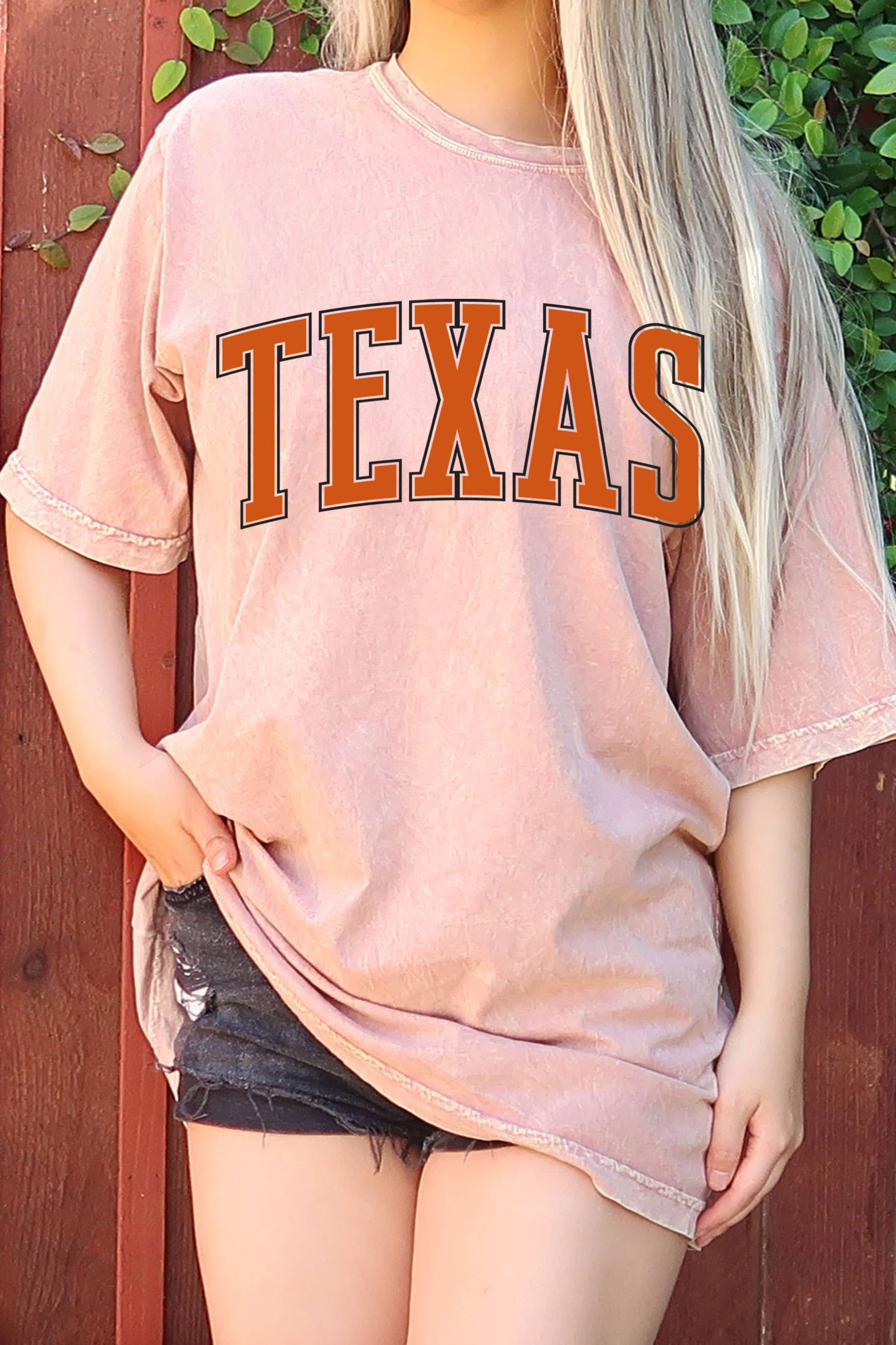 Texas Puff Print Oversize Mineral Graphic Tshirt Hoodie, Sweatshirt | PodTeesHub.com