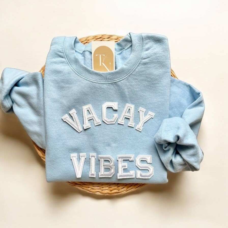 Vacay Vibes Sweatshirt, Travel Sweaters T-Shirts, Hoodie | PodTeesHub.com