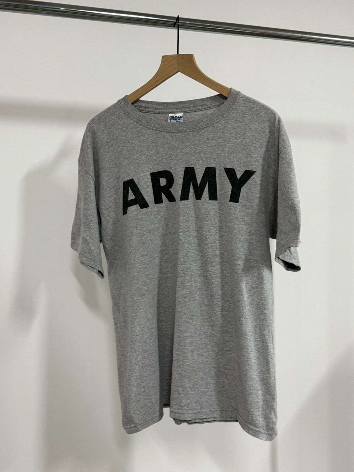 Vintage Army Gilidan Retro Y2k 00s Tee Grey Military Hoodie, Sweatshirt | PodTeesHub.com
