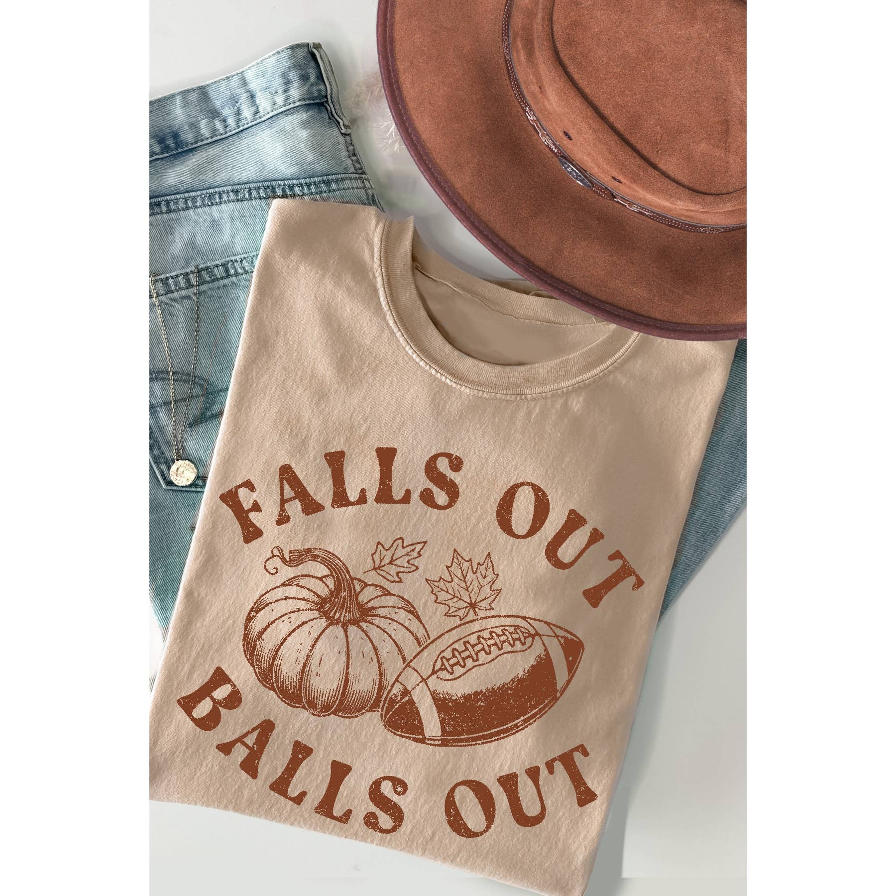 Balls Out Falls Out Short Sleeve Tee Hoodie, Sweatshirt | PodTeesHub.com