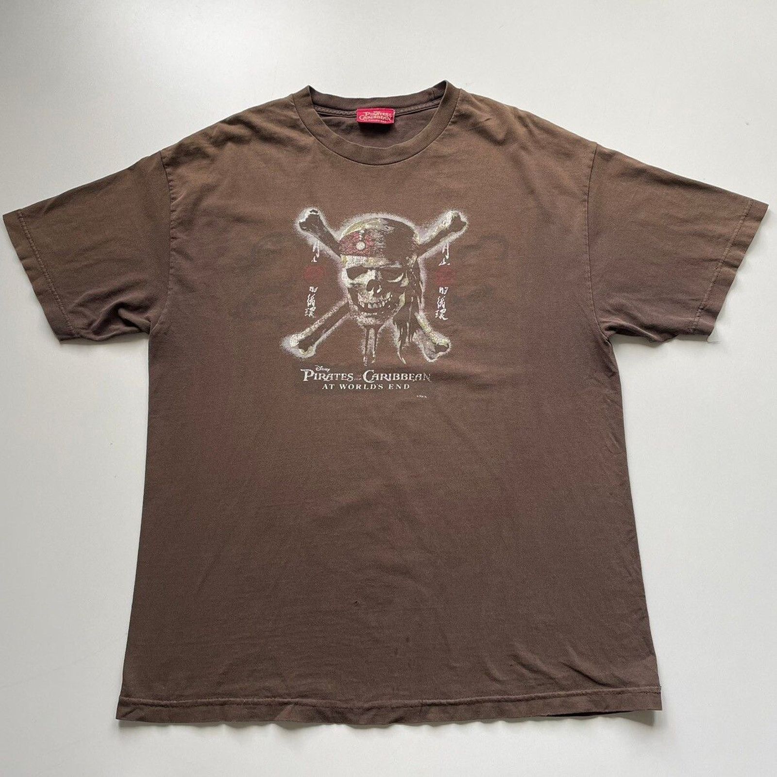 Vintage Y2k Pirates Of The Caribbean Moviet Shirt Xl Brown Hoodie, Sweatshirt | PodTeesHub.com