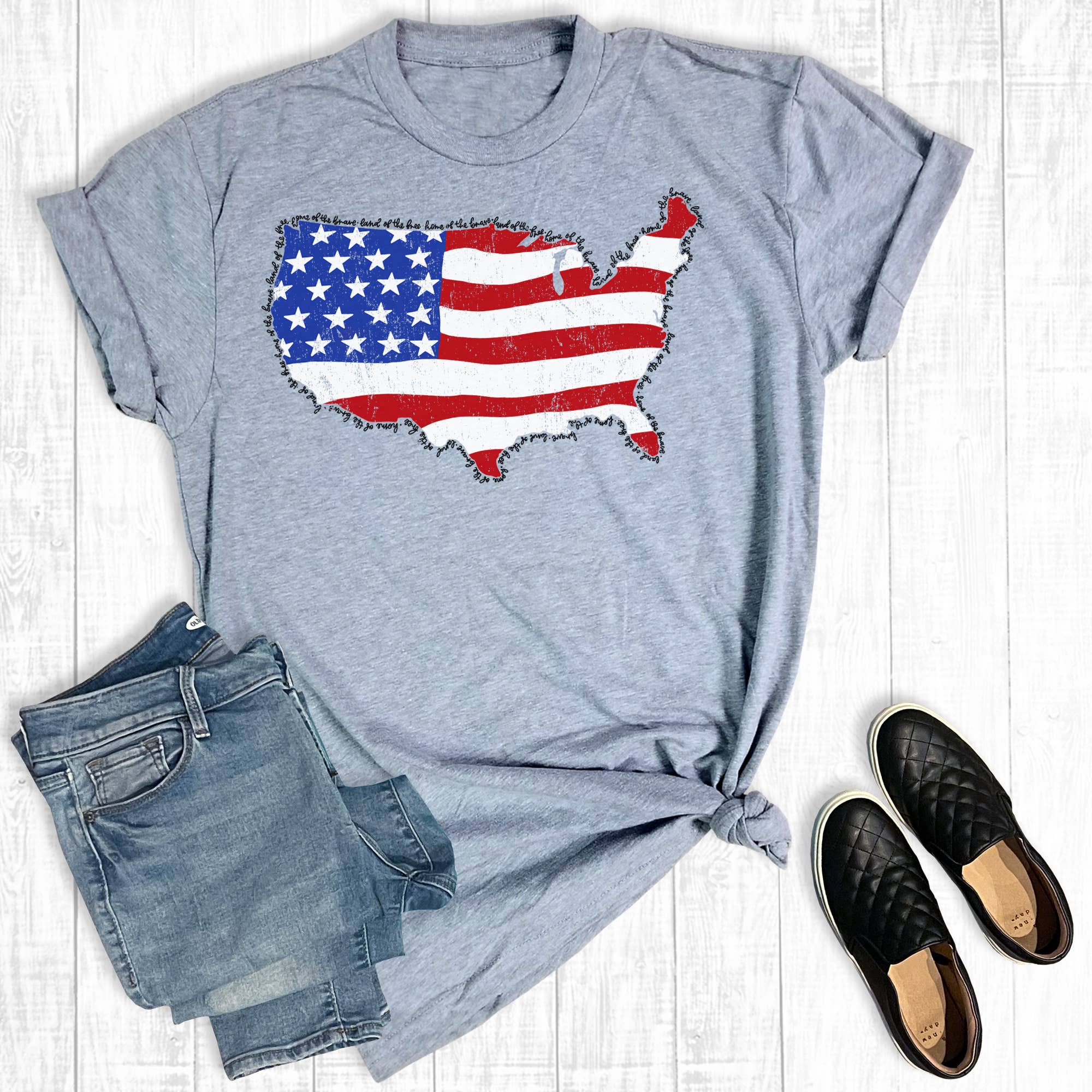 4th of July Land of the Free Graphic Tee Hoodie, Sweatshirt | PodTeesHub.com