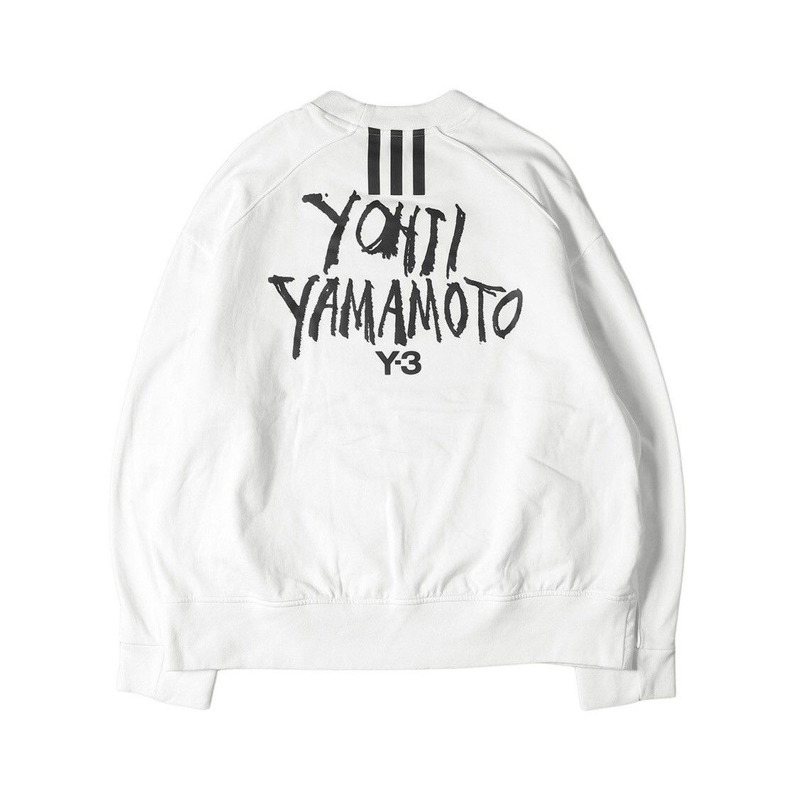 3 Y 3 Signature Graphic Crewneck Sweatshirt White Xs T-Shirts, Hoodie | PodTeesHub.com