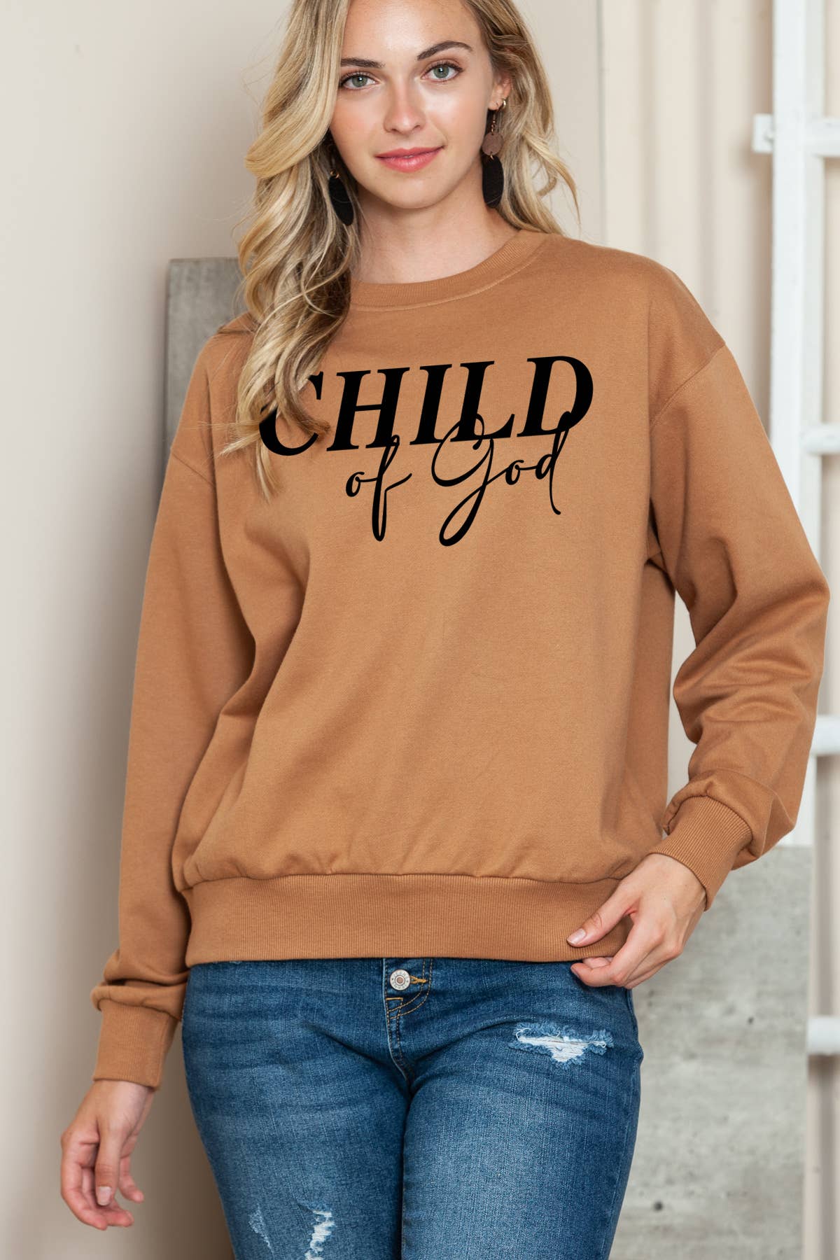 Women Religious Graphic Print Solid Sweater Top T-Shirts, Hoodie, Sweatshirt | PodTeesHub.com