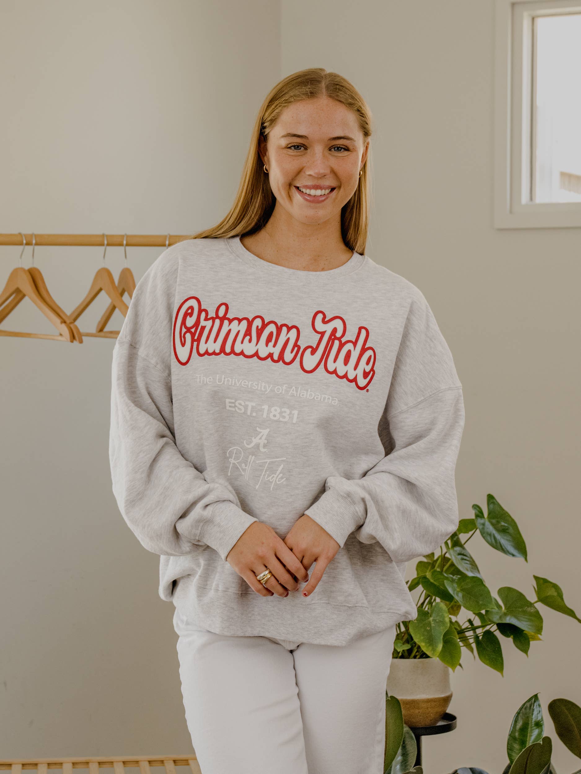 Bama Crimson Tide Letterman Gray Chrome Hi-Dive Sweatshirt T-Shirts, Hoodie | PodTeesHub.com