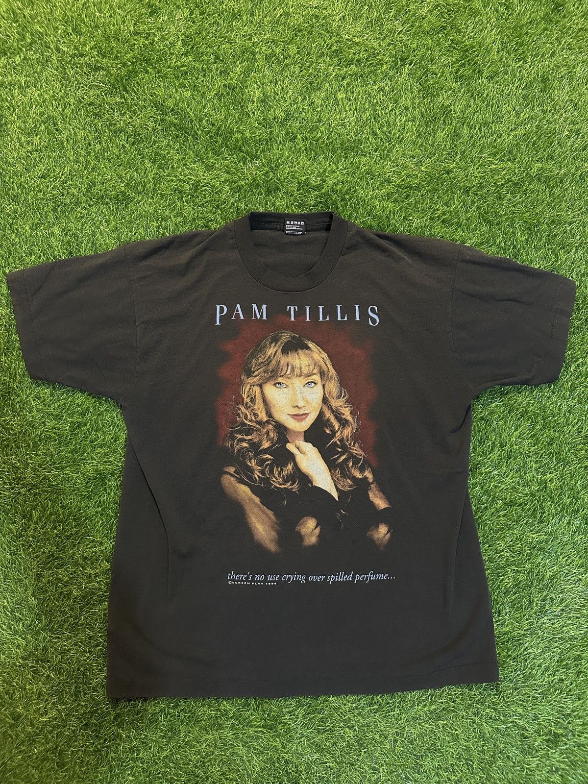 Vintage Pam Tillis Spilled Perfume Tee Shirt Size Xl Hoodie, Sweatshirt | PodTeesHub.com