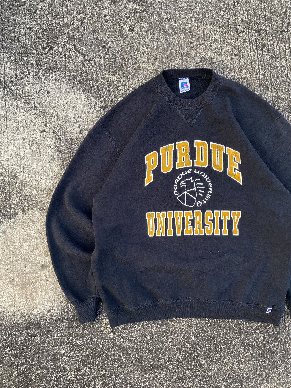 Vintage 80s Russell Athletic Sweatshirt Black T-Shirts, Hoodie | PodTeesHub.com