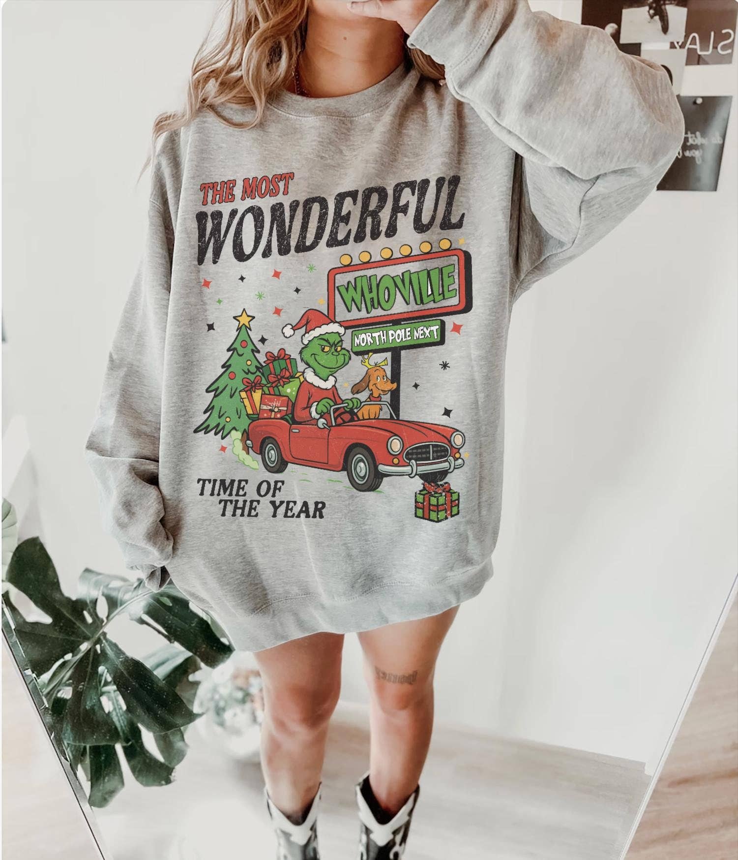 Vintage Grinch Christmas Sweater - Universal Vacation T-Shirts, Hoodie, Sweatshirt | PodTeesHub.com