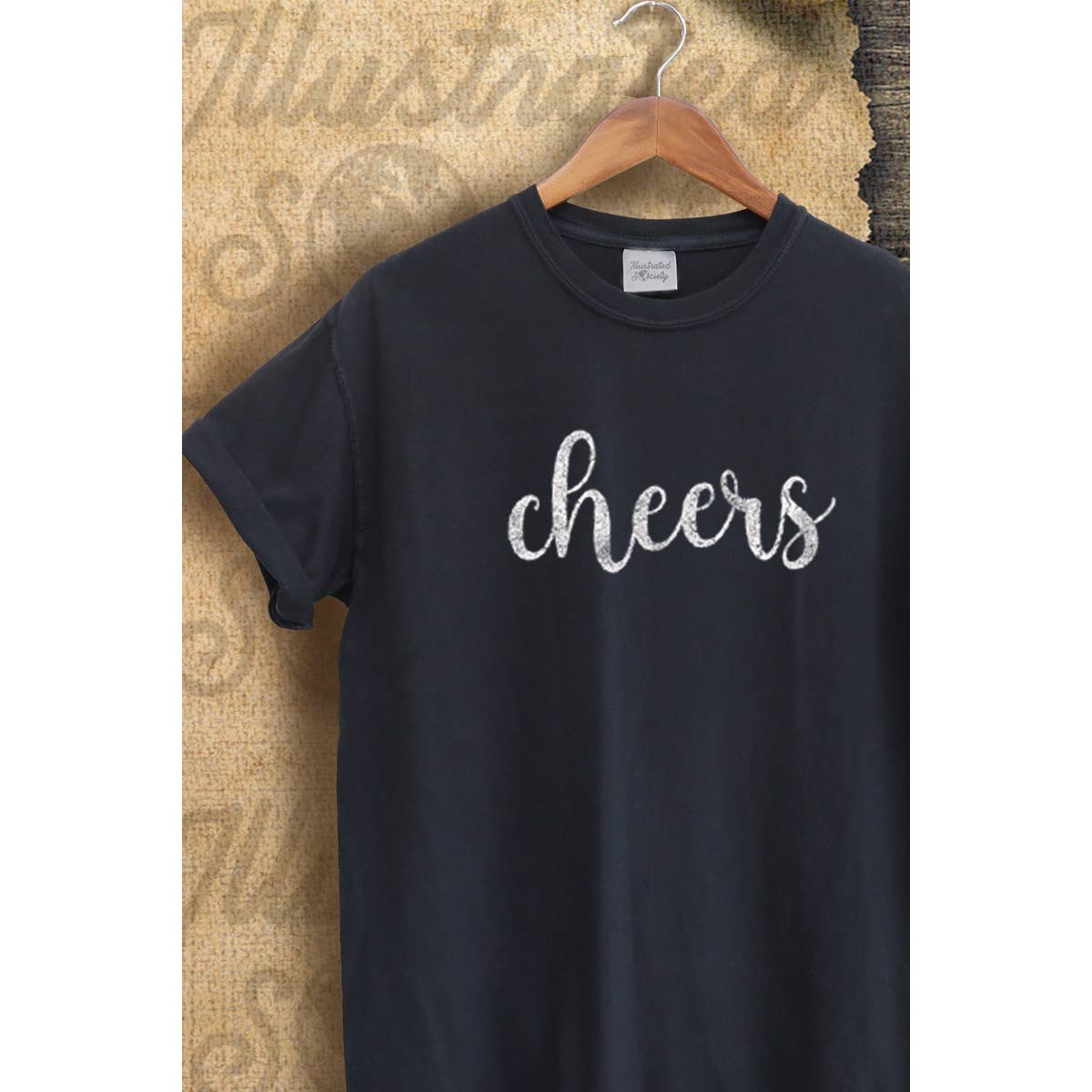 Cheers Christmas Vintage Graphic  Tee Hoodie, Sweatshirt | PodTeesHub.com