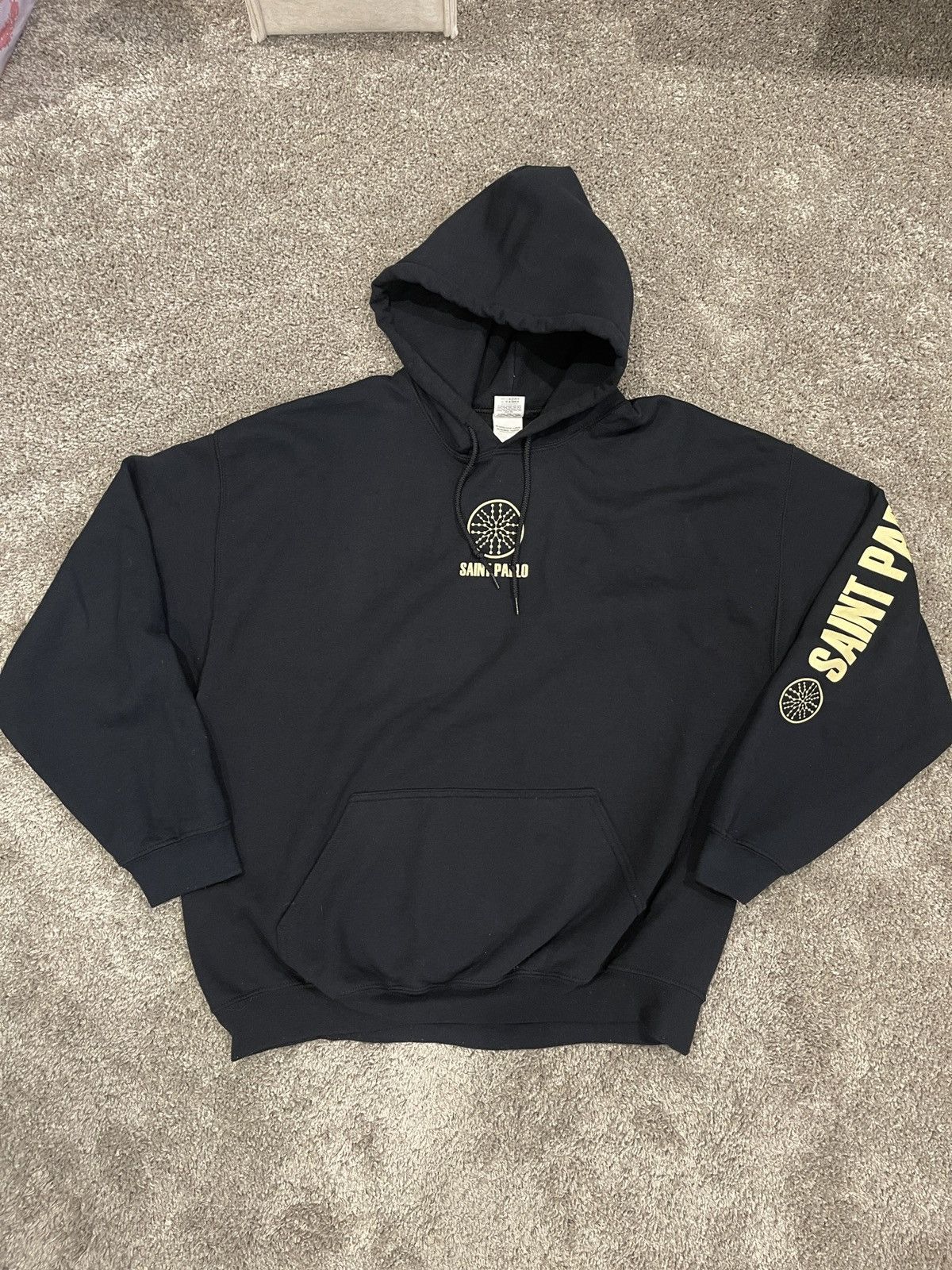 Band Tees Kanye West Ye Life Of Pablo Tour Hoodie Black Cream Size Xl Sweatshirt | PodTeesHub.com