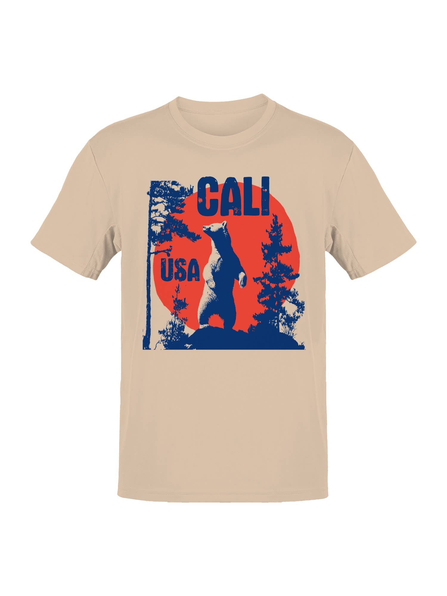 Cali USA Bear Wilderness Art Men's T-Shirt Hoodie, Sweatshirt | PodTeesHub.com