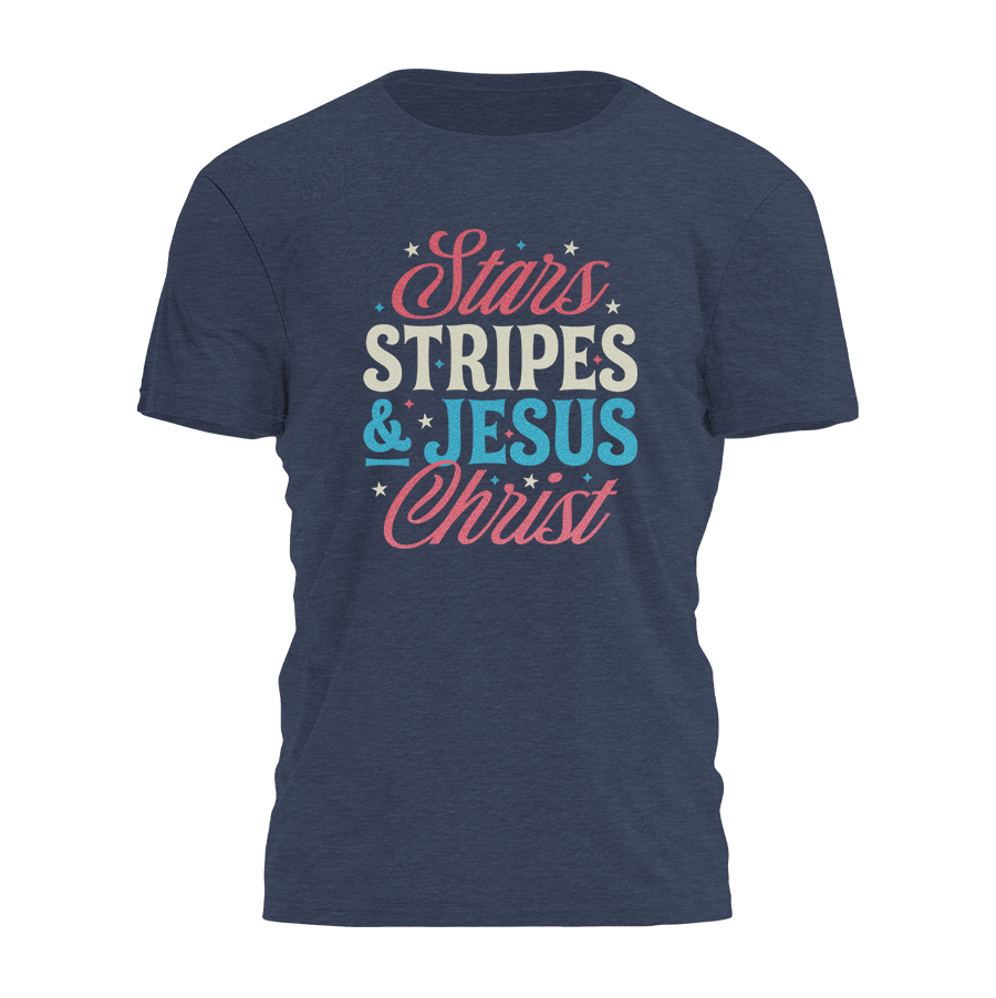 Stars Stripes & Jesus Christ Tee - 3279 Hoodie, Sweatshirt | PodTeesHub.com