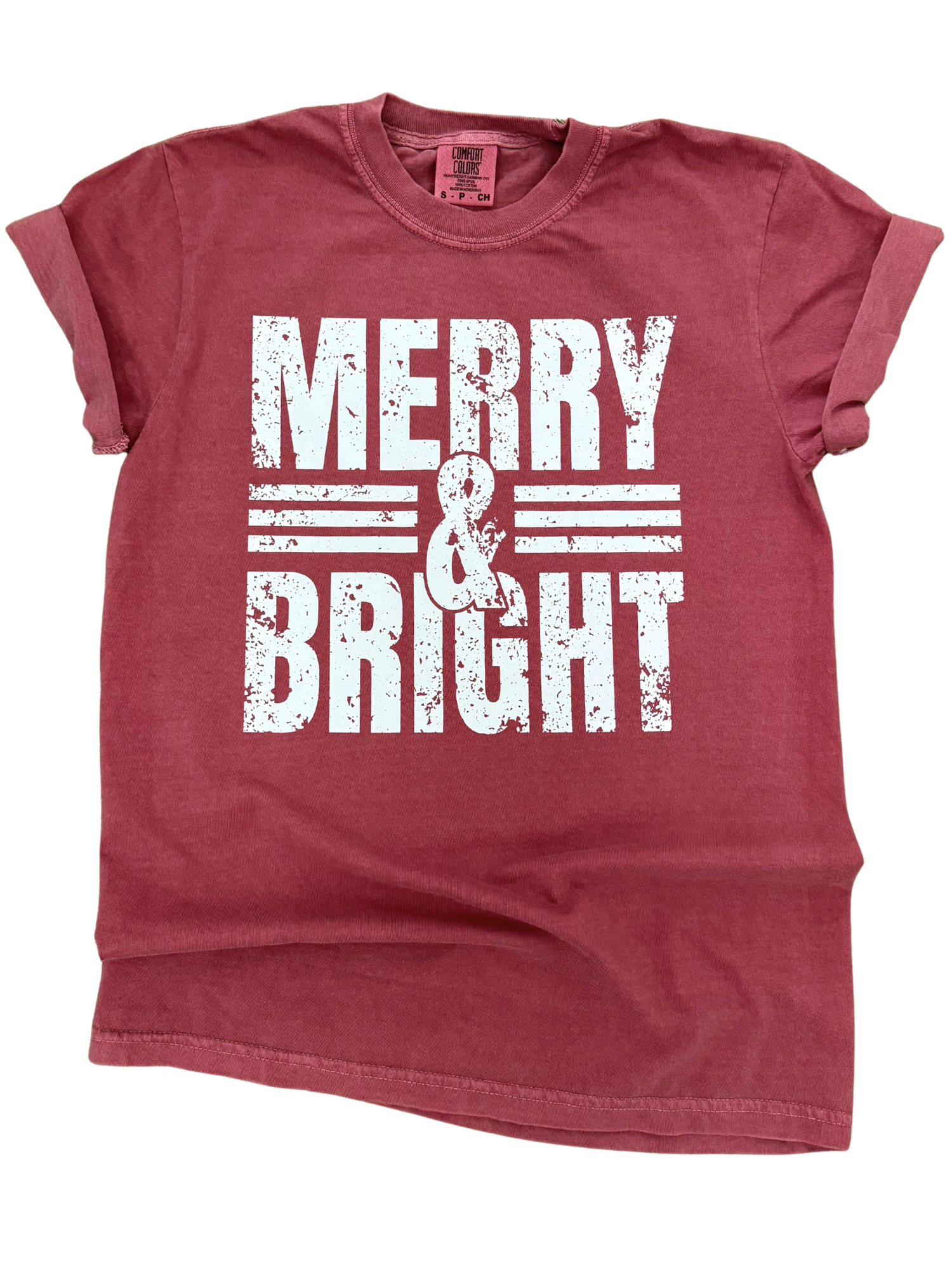 Merry + Bright Retro Stripes Christmas Tee Hoodie, Sweatshirt | PodTeesHub.com