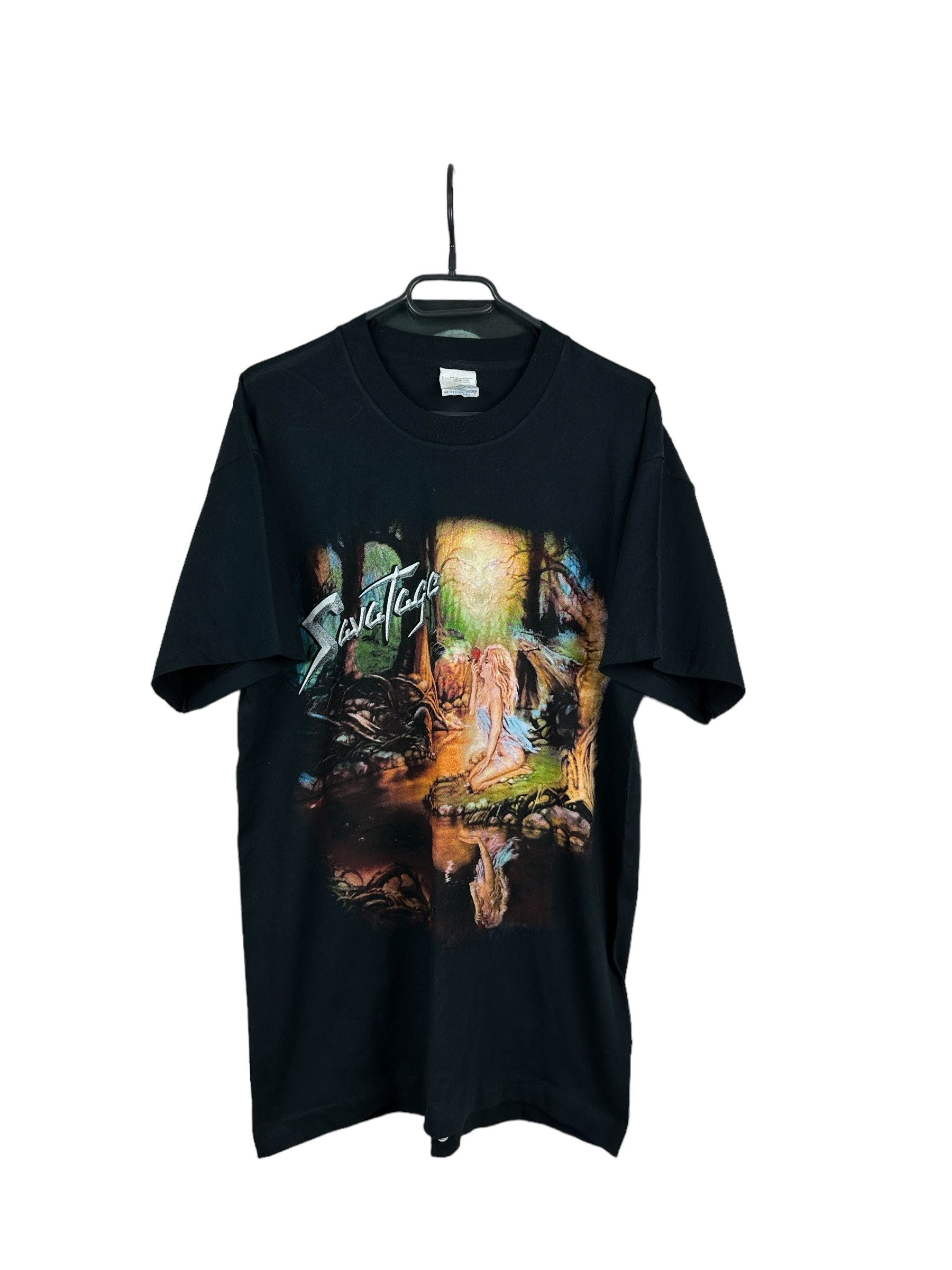 Vintage 90 S Deadstock Savatage Band Shirt Metal Tee Rare Hoodie, Sweatshirt | PodTeesHub.com