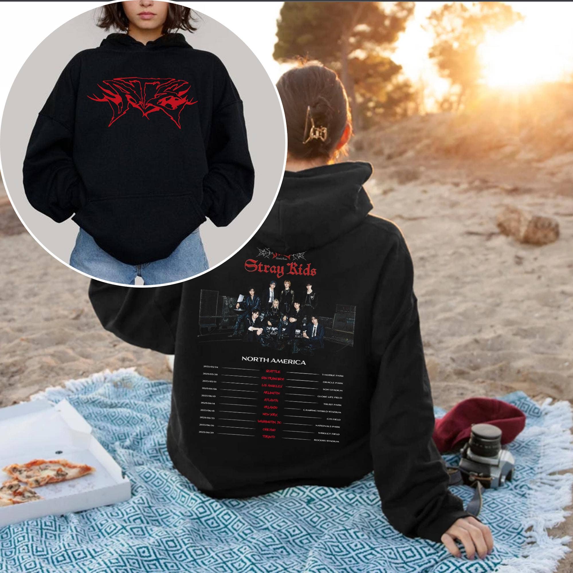 Stray Kids World Tour Hoodie Bang Chan Ate Album Shirts Sweatshirt | PodTeesHub.com