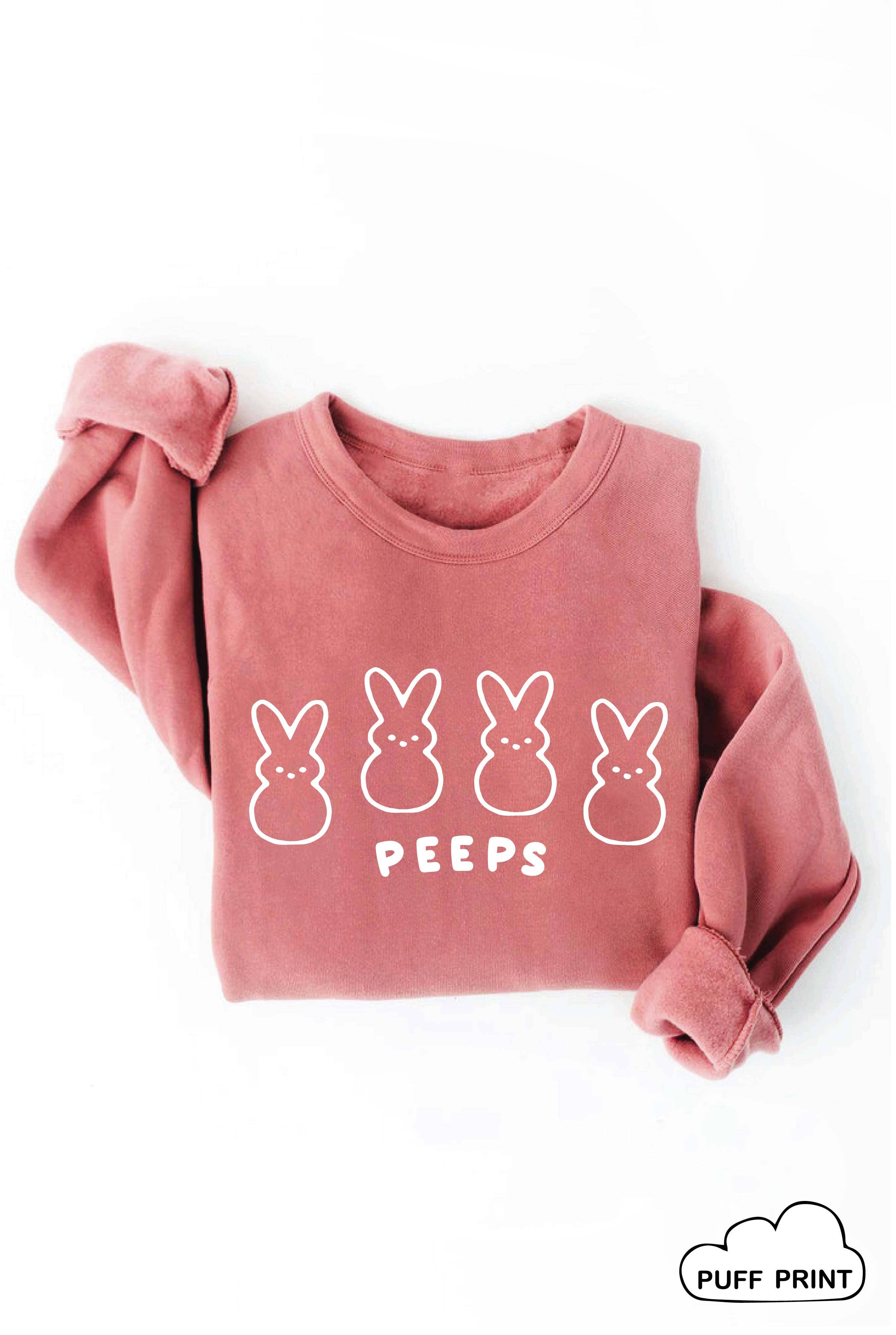 Peeps Puff Print Graphic Sweatshirt T-Shirts, Hoodie | PodTeesHub.com