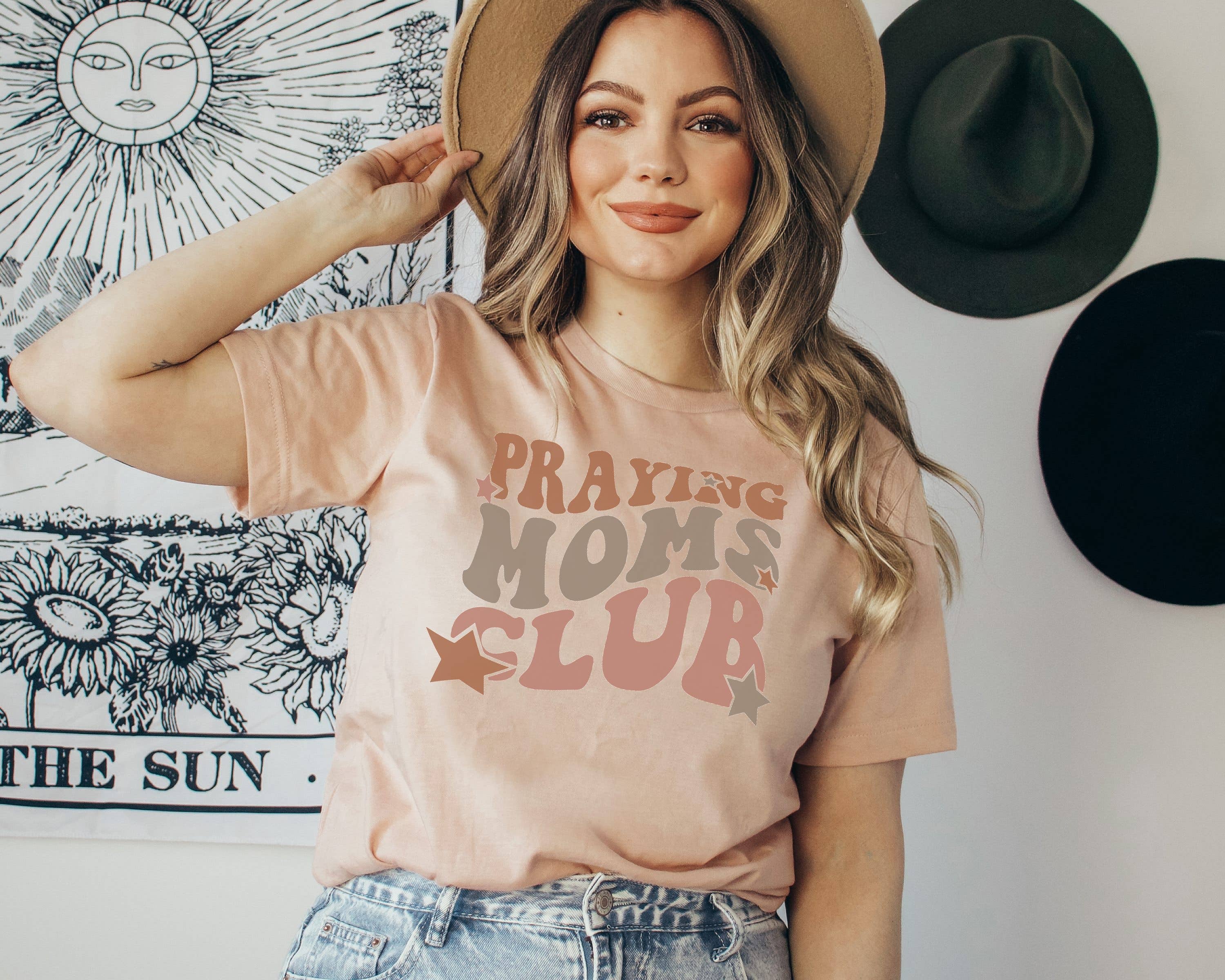 Praying Moms Club L Mom Tee Hoodie, Sweatshirt | PodTeesHub.com