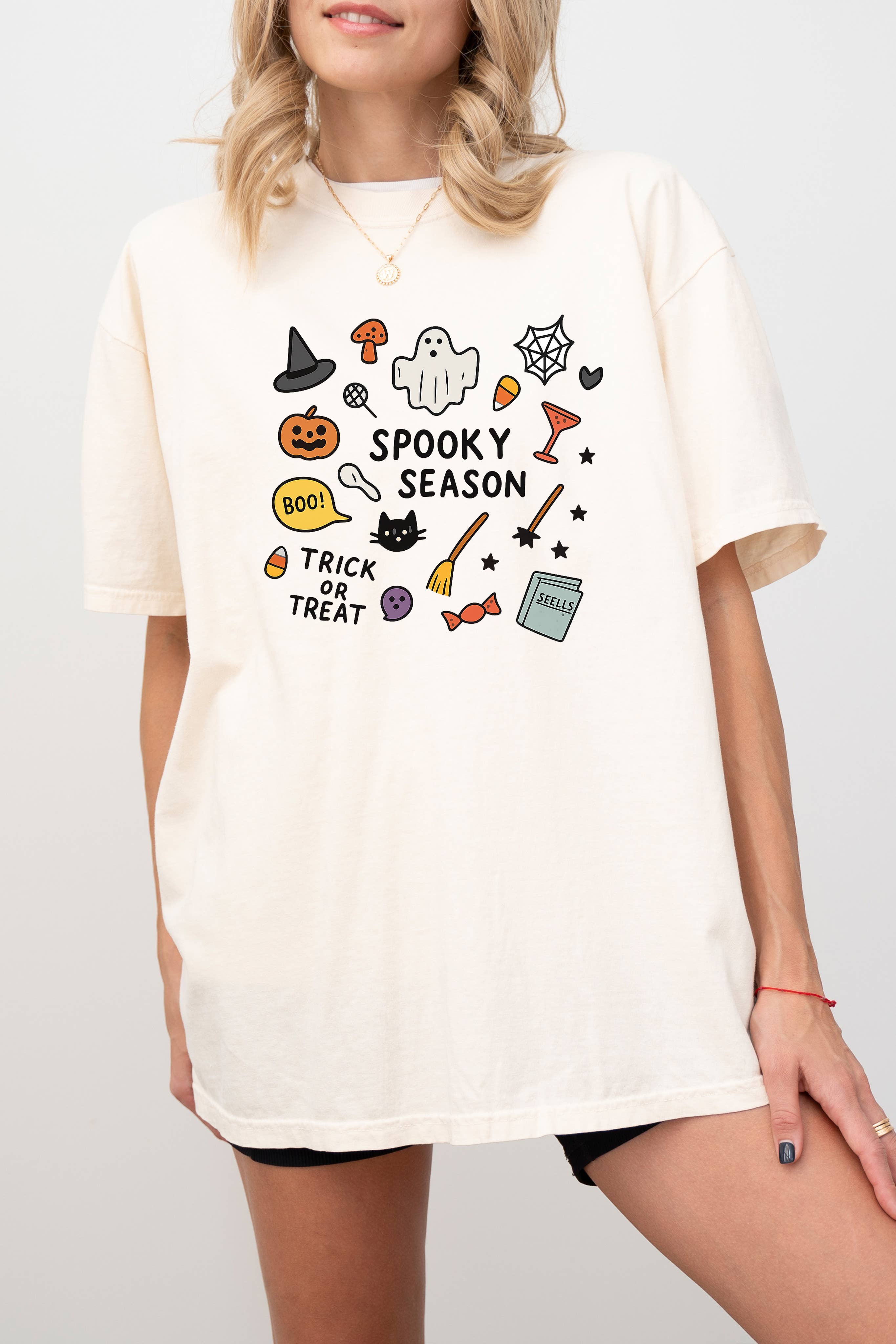 Spooky Season Collage Graphic Tee Hoodie, Sweatshirt | PodTeesHub.com