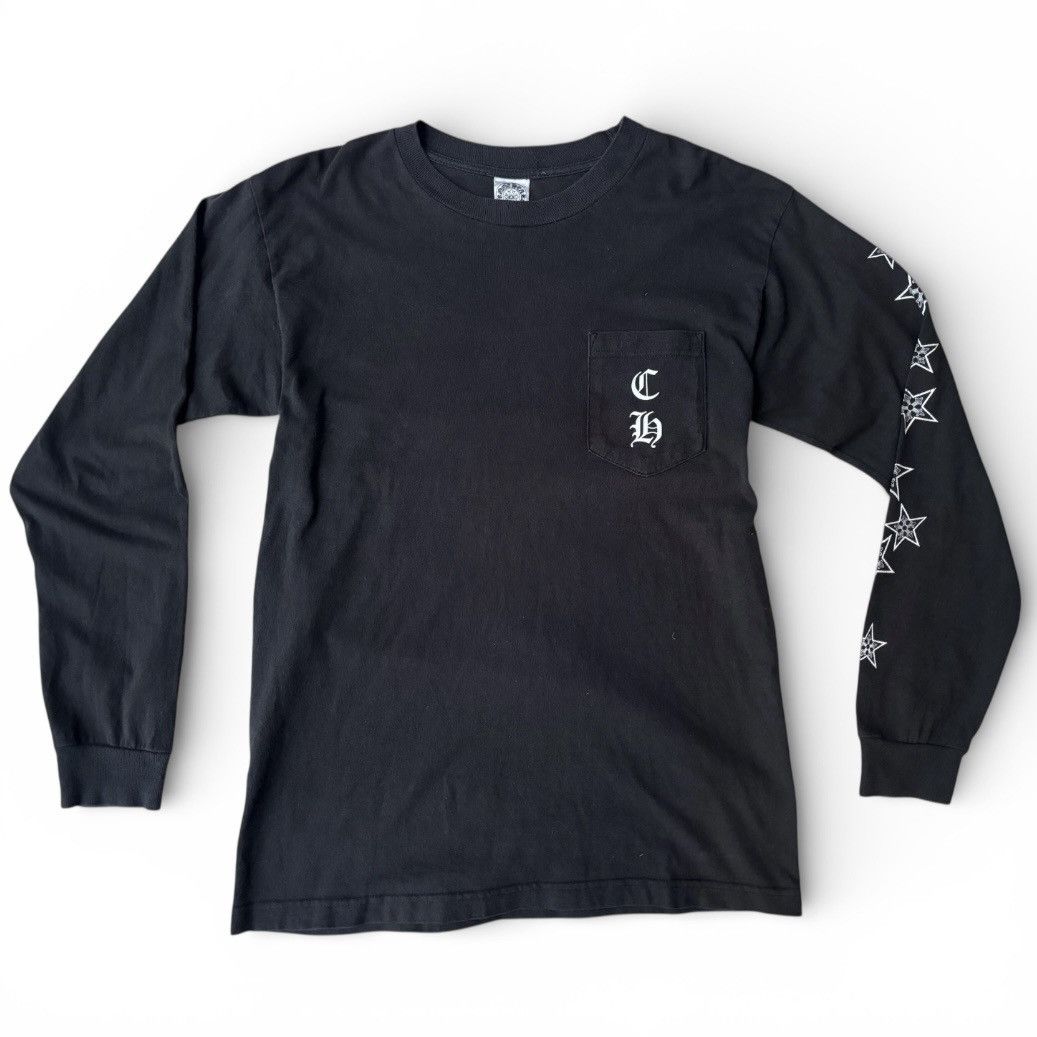 Chrome Hearts Vintage 2003 Chrome Hearts Long Sleeve T Shirt Size Medium Hoodie, Sweatshirt | PodTeesHub.com