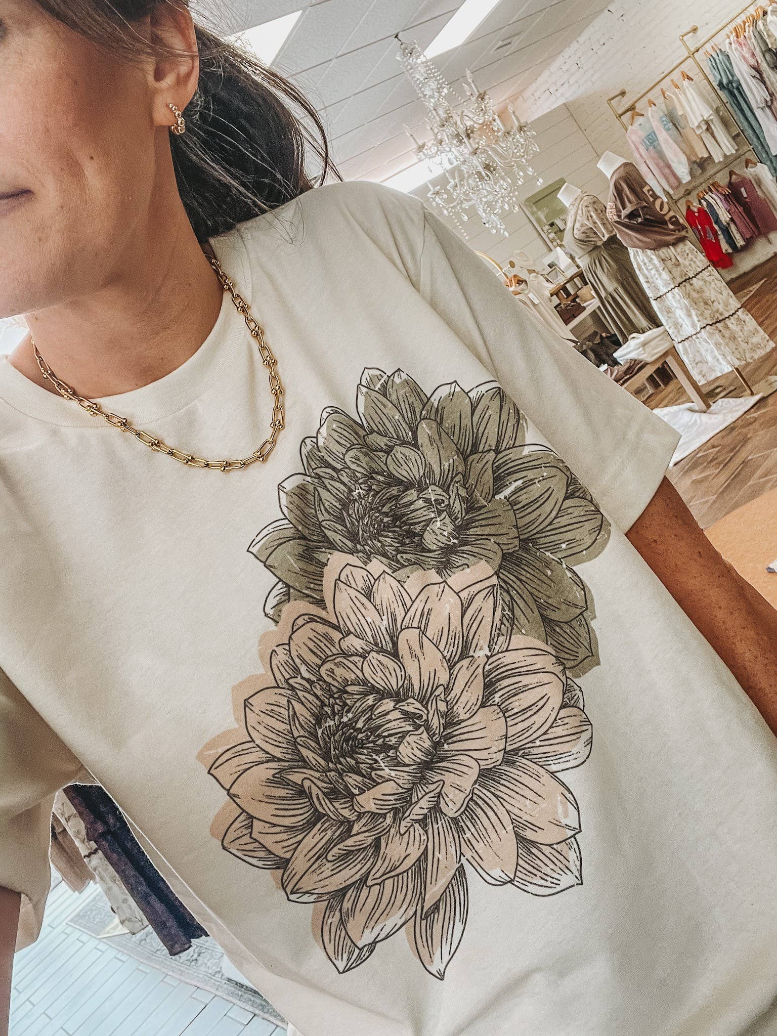 Grunge Fall Floral | Pumpkin Fall Shirt Graphic Tee Hoodie, Sweatshirt | PodTeesHub.com