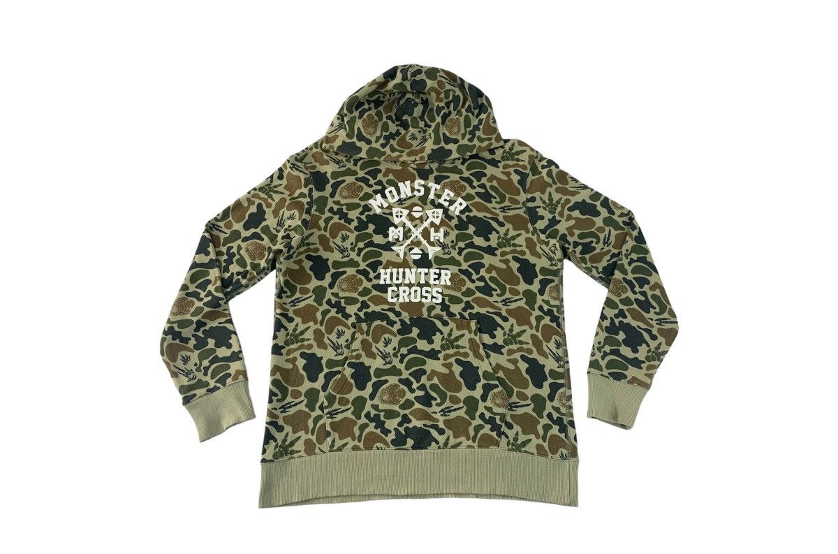Japanese Anime Monster Hunter Cross Military Camo Hoodies T-Shirts, Sweatshirt | PodTeesHub.com