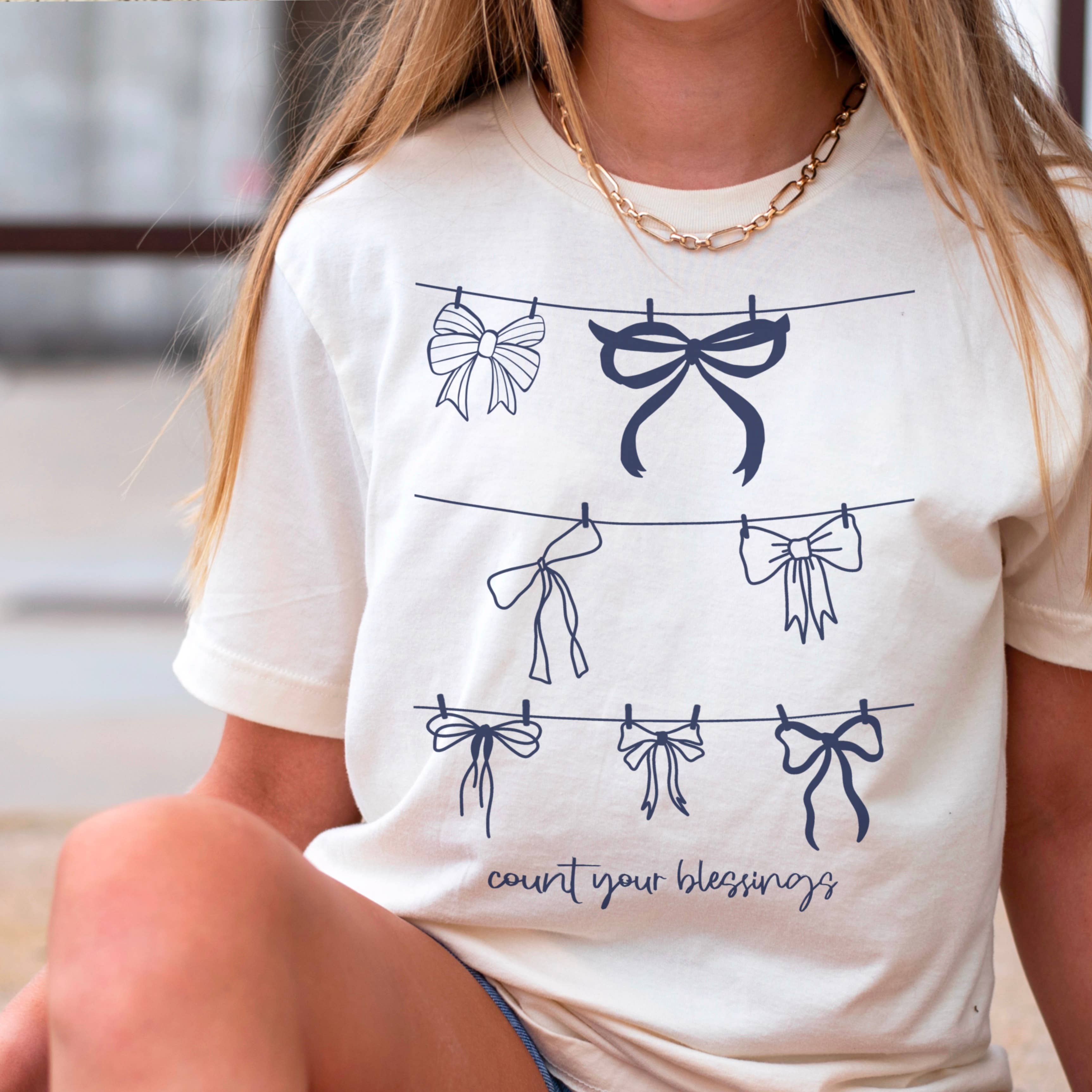 Count Your Blessings Christian Graphic T-Shirt | Gildan Hoodie, Sweatshirt | PodTeesHub.com