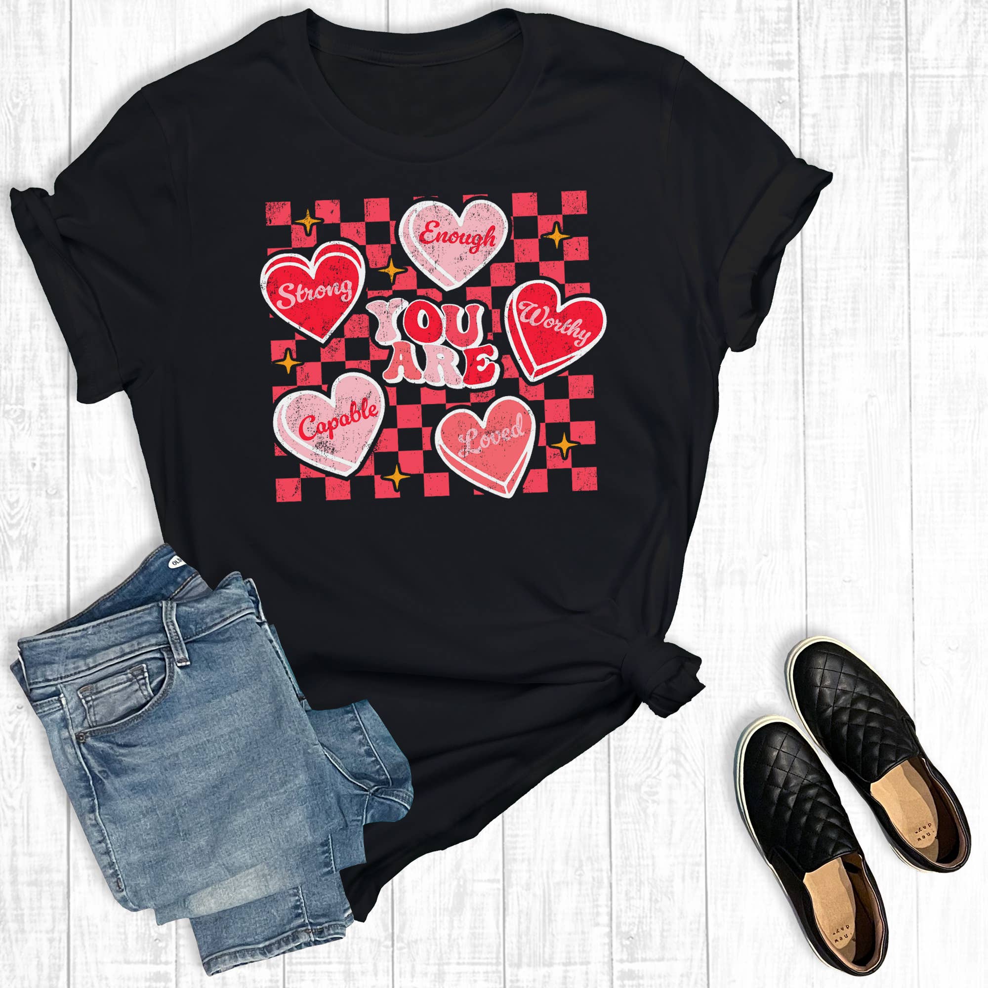 Retro Valentines You Are Graphic Tee Hoodie, Sweatshirt | PodTeesHub.com