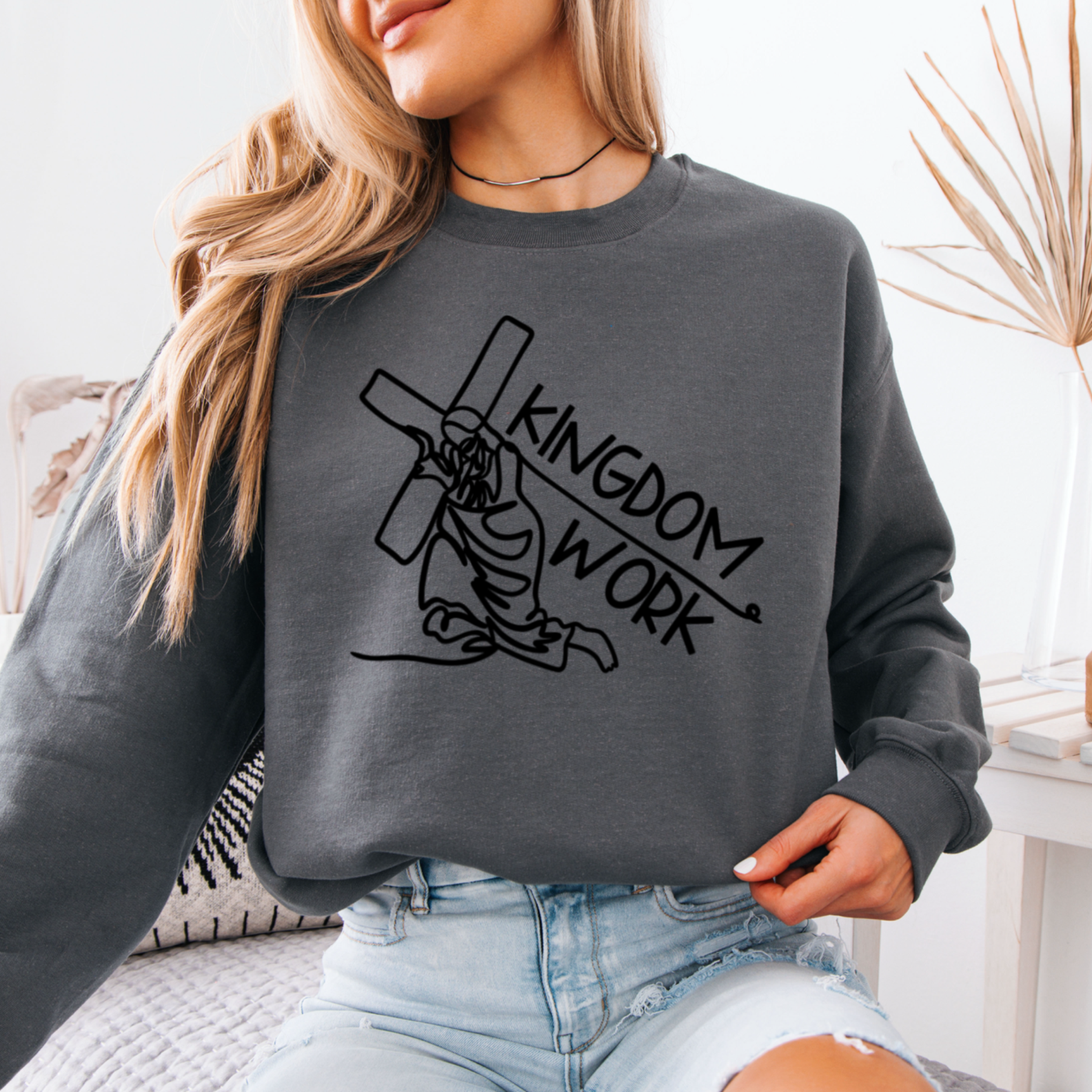 Kingdom Work Christian Graphic Sweatshirt T-Shirts, Hoodie | PodTeesHub.com