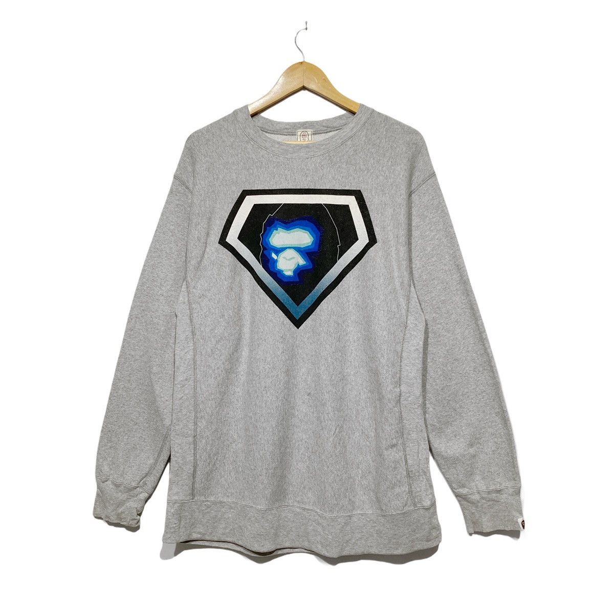 Bape A Bathing Ape Superman Logo Sweatshirt Pullover Jumper T-Shirts, Hoodie | PodTeesHub.com