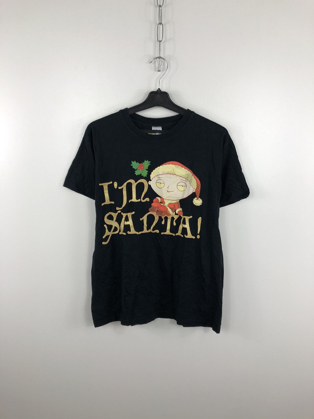 Gildan Family Guy 2011 I M Santa Logo T Shirt Black Size M Hoodie, Sweatshirt | PodTeesHub.com