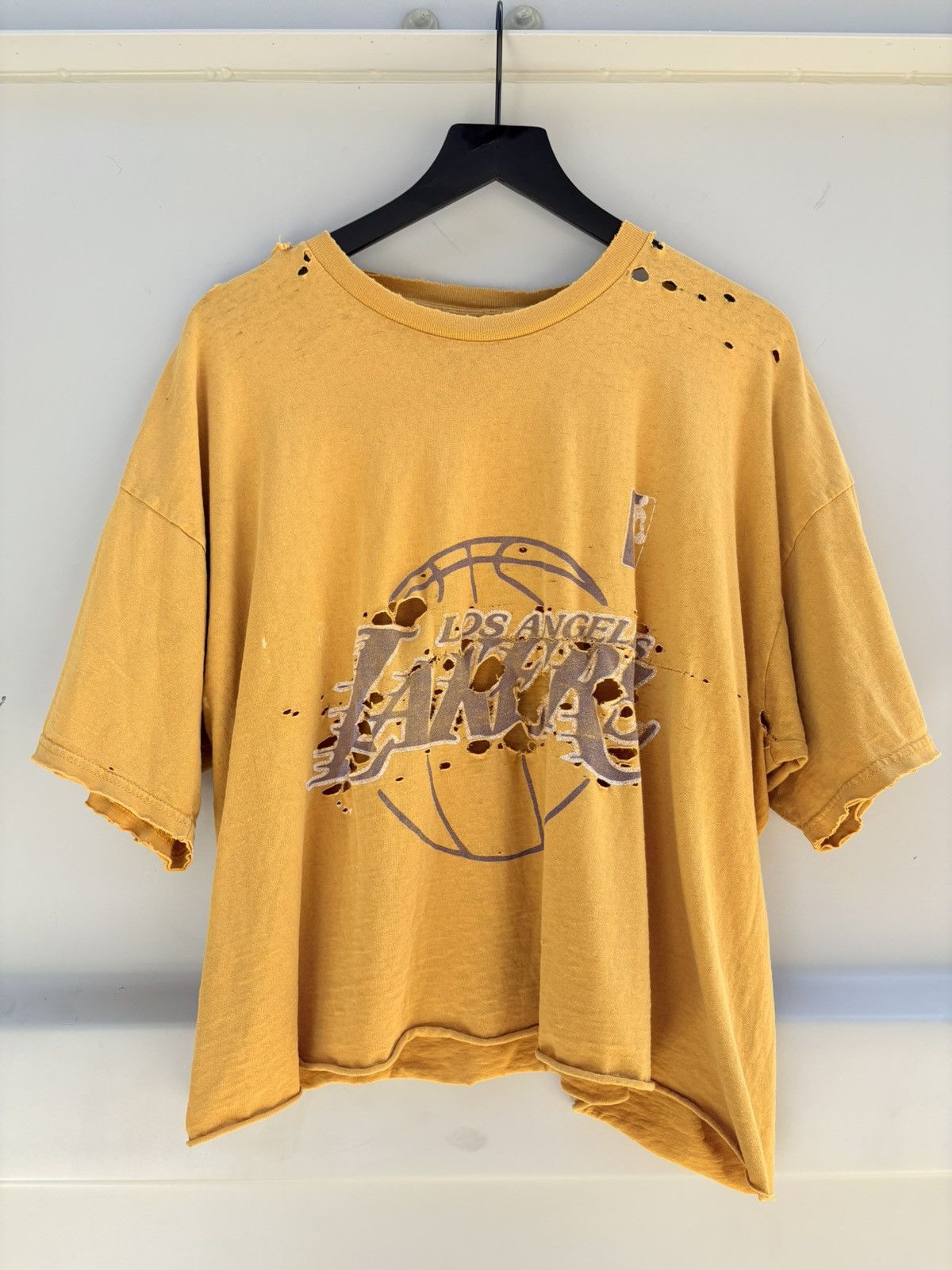 Vintage Thrashed Lakers Rodman Sun Faded Distressed Shirt Erd Grunge Hoodie, Sweatshirt | PodTeesHub.com