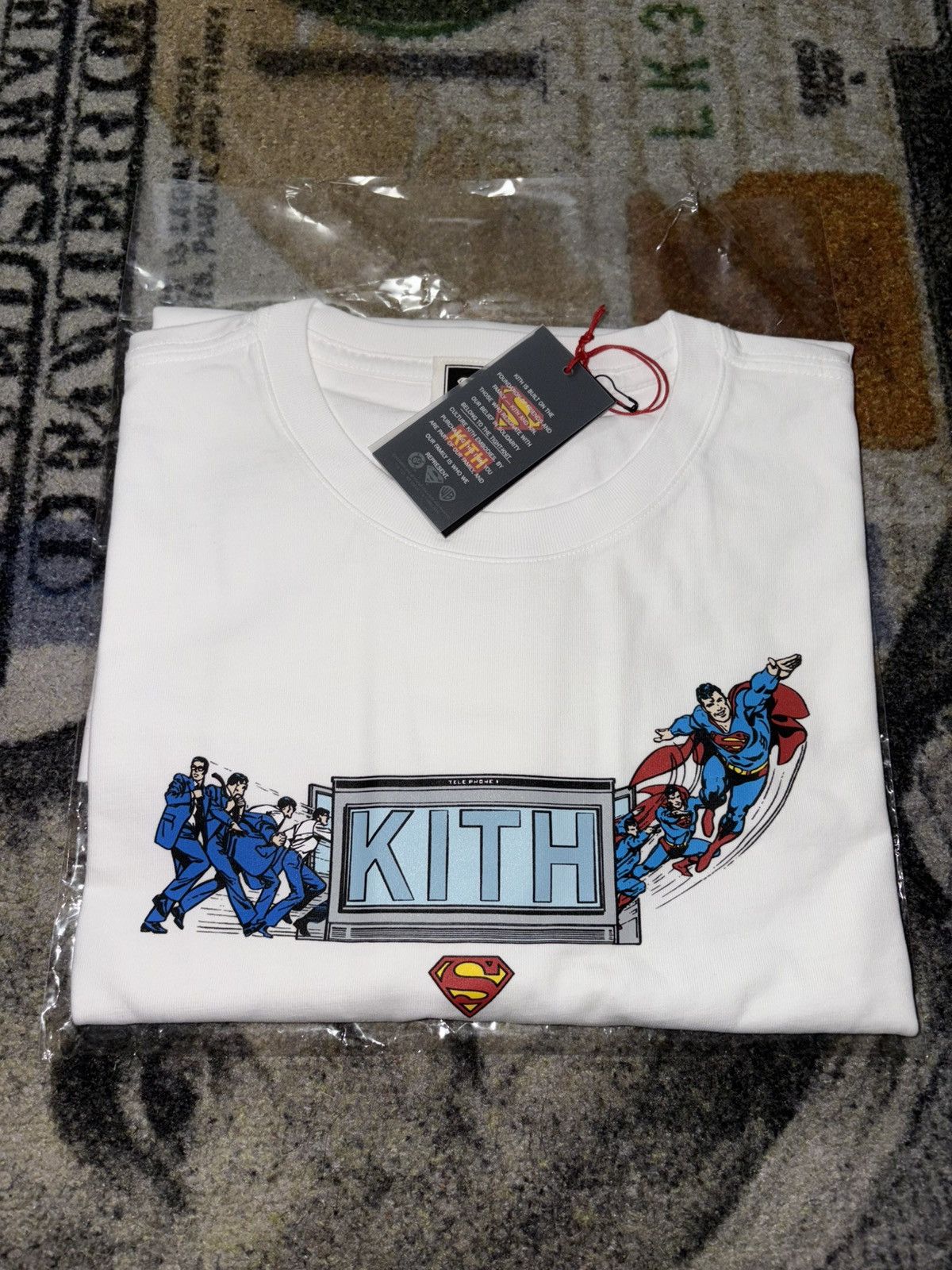 Superman Booth Vintage Tee White Hoodie, Sweatshirt | PodTeesHub.com