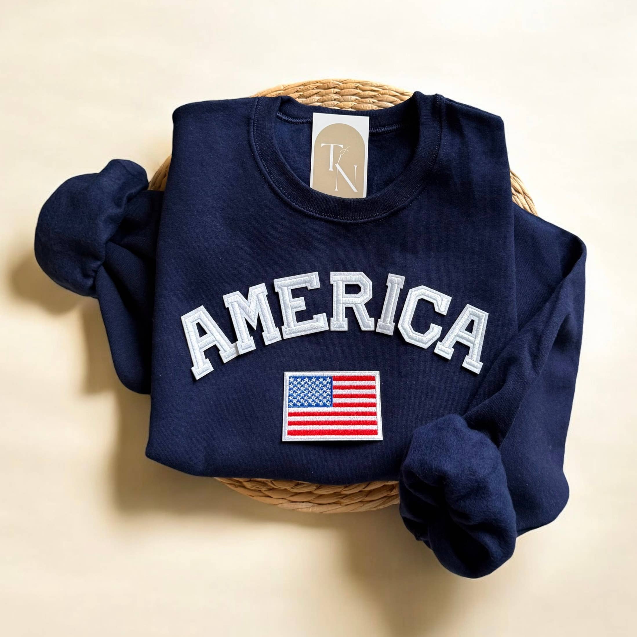 America Sweatshirt, Retro American Flag Sweater T-Shirts, Hoodie | PodTeesHub.com