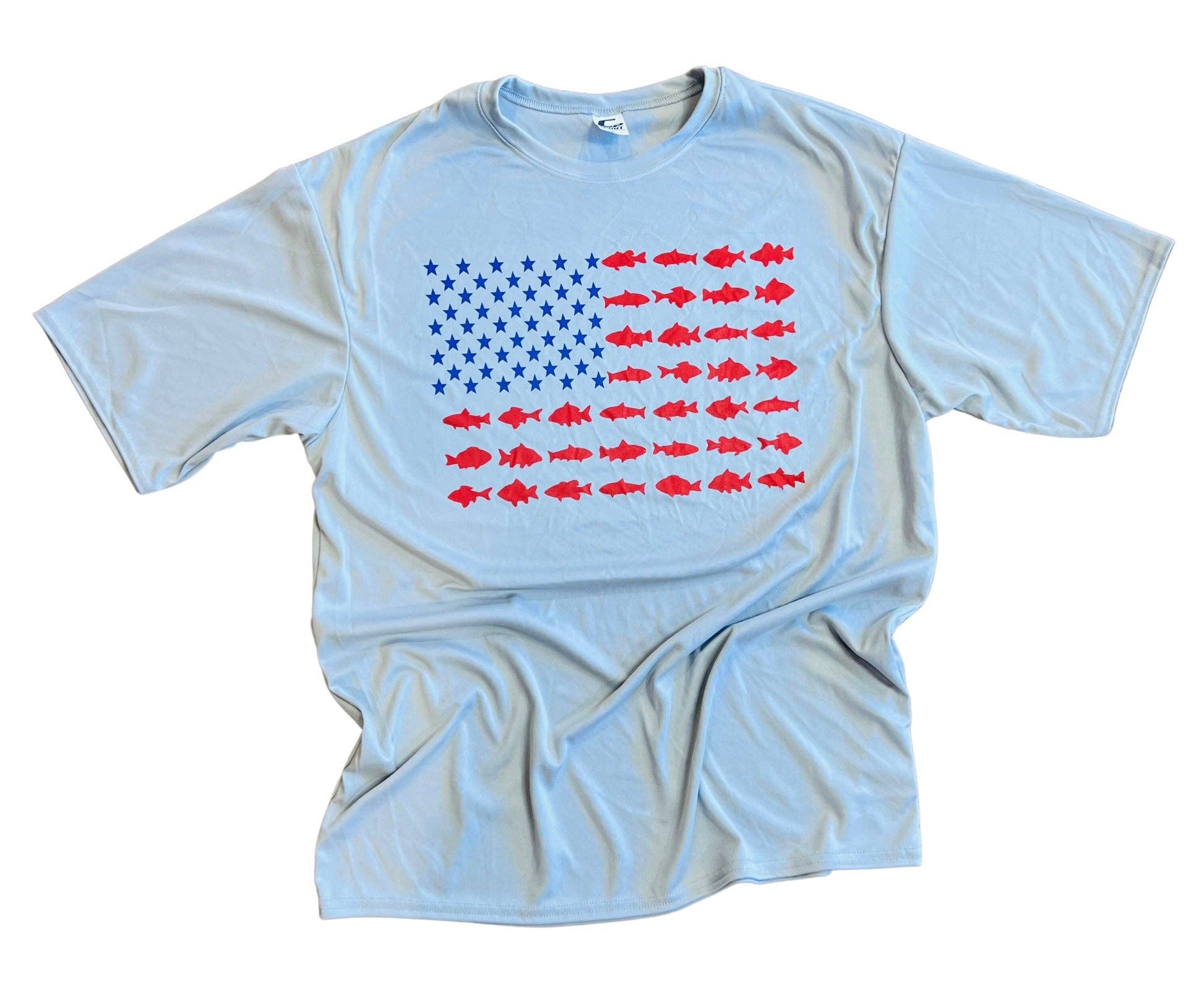Fish Flag Dri Fit Tee Hoodie, Sweatshirt | PodTeesHub.com