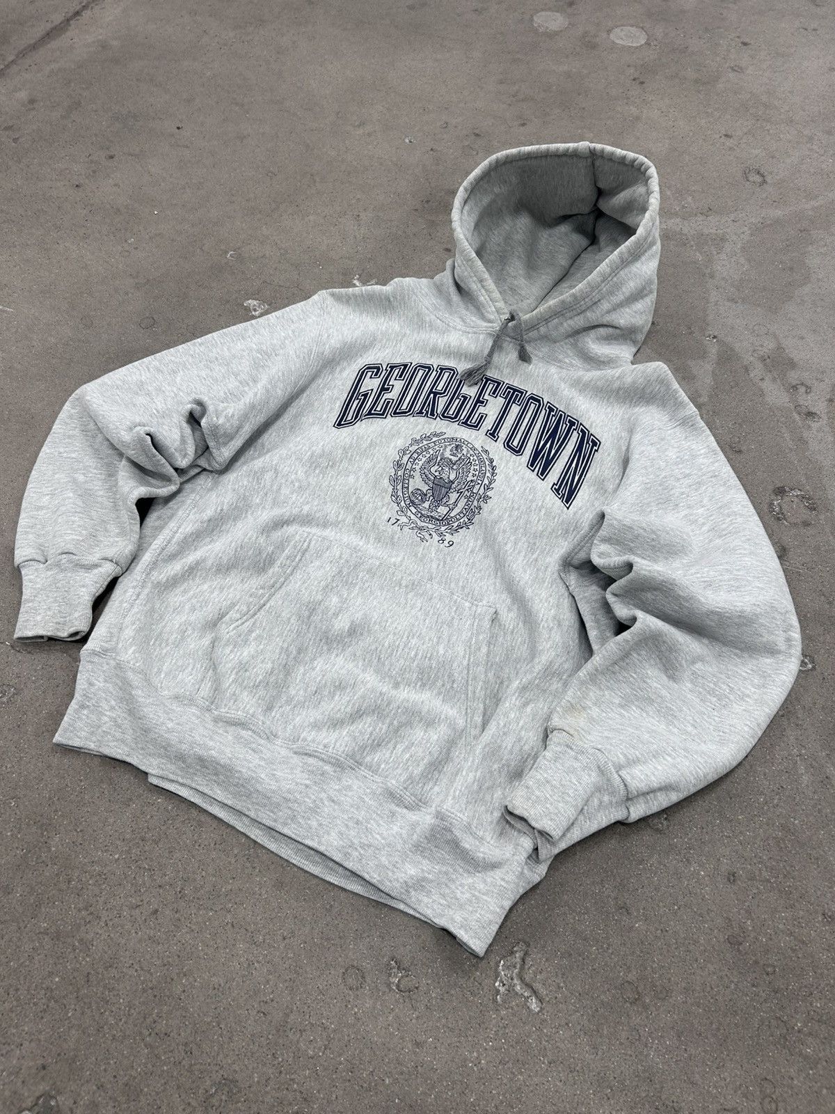 Vintage 90s Georgetown Collegiate Crest Hooded T-Shirts, Hoodie, Sweatshirt