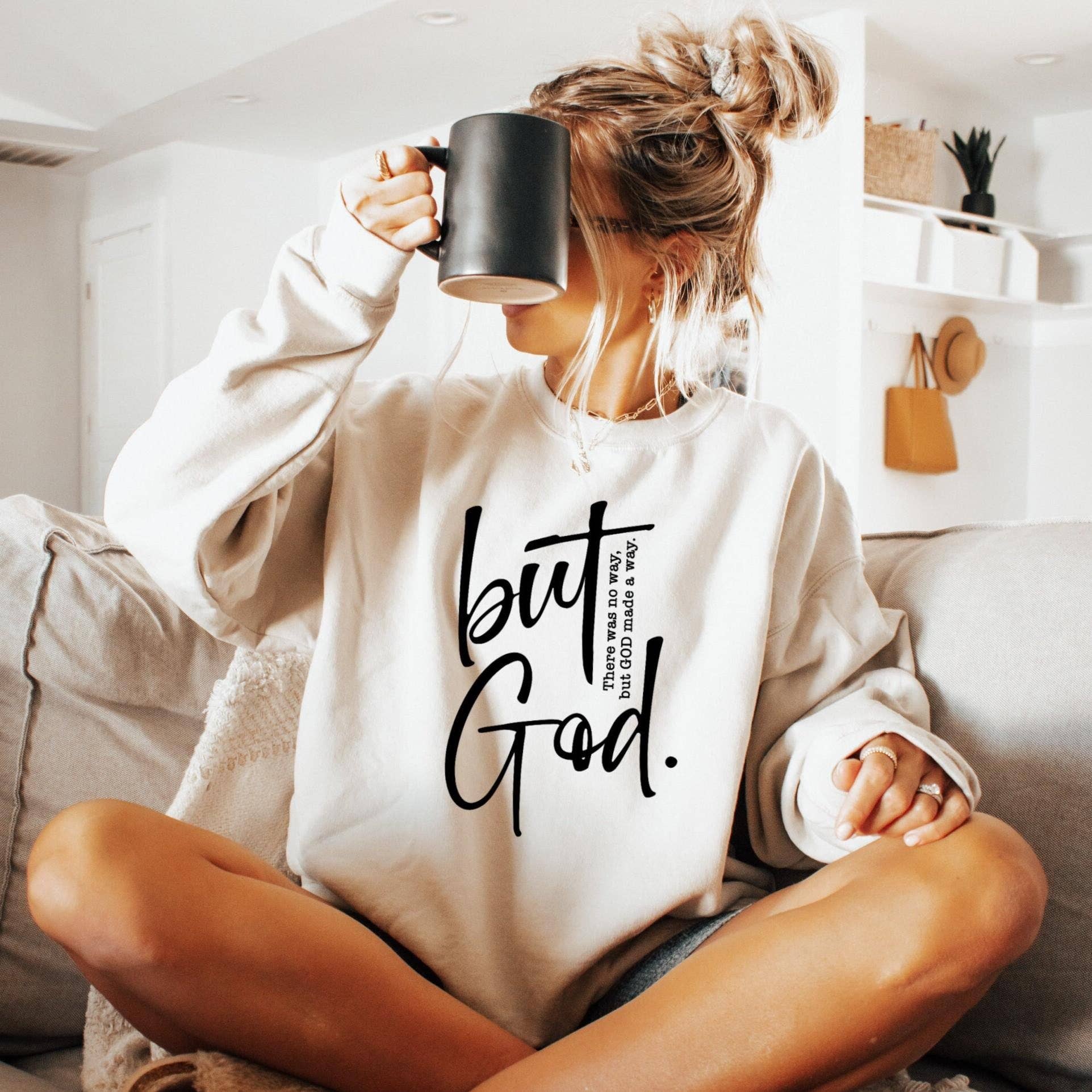 God Sweatshirt Christian Faith Bible Verse Apparel T-Shirts, Hoodie | PodTeesHub.com