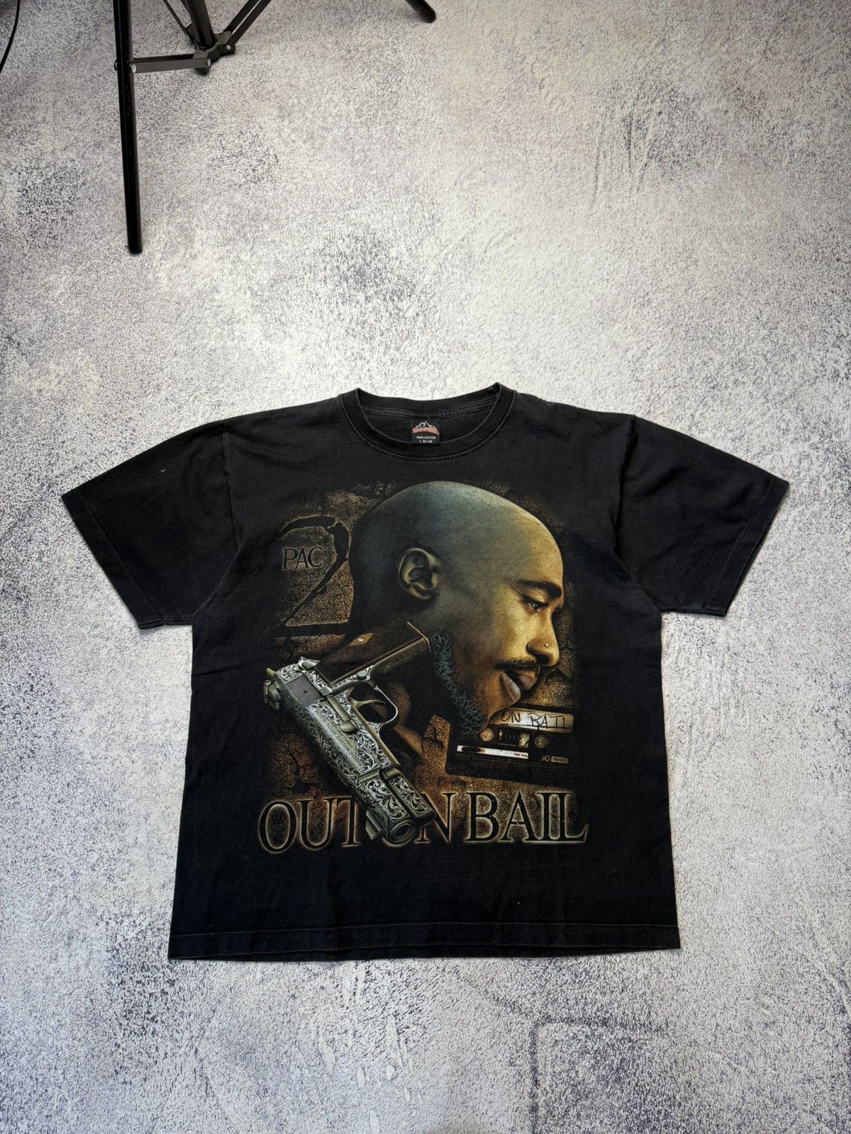 Vintage 2pac Rap Tee Rock Tees 1996 Grail Very Rare Tee L Hoodie, Sweatshirt | PodTeesHub.com