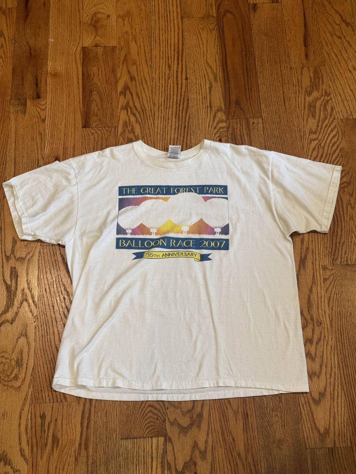 Other Vintage Great Forest Park Balloon Race 2007 Stl Graphic Tee Hoodie, Sweatshirt | PodTeesHub.com