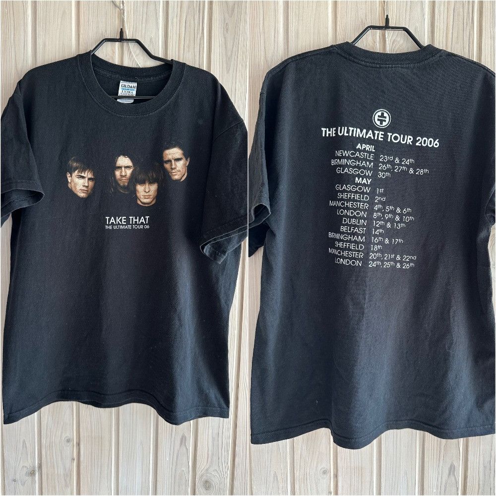 Band Tees 2006 Take That Tour Tee Rock Band T Shirt Rock Heavy Faded Hoodie, Sweatshirt | PodTeesHub.com