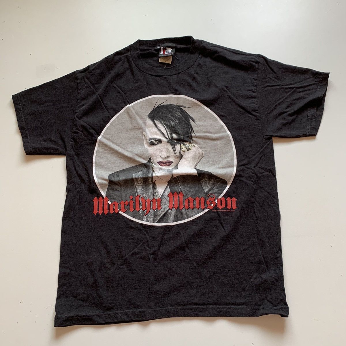 Band Tees Vintage 2004 Marilyn Manson Graphic Band T Shirt Medium Rare Hoodie, Sweatshirt | PodTeesHub.com