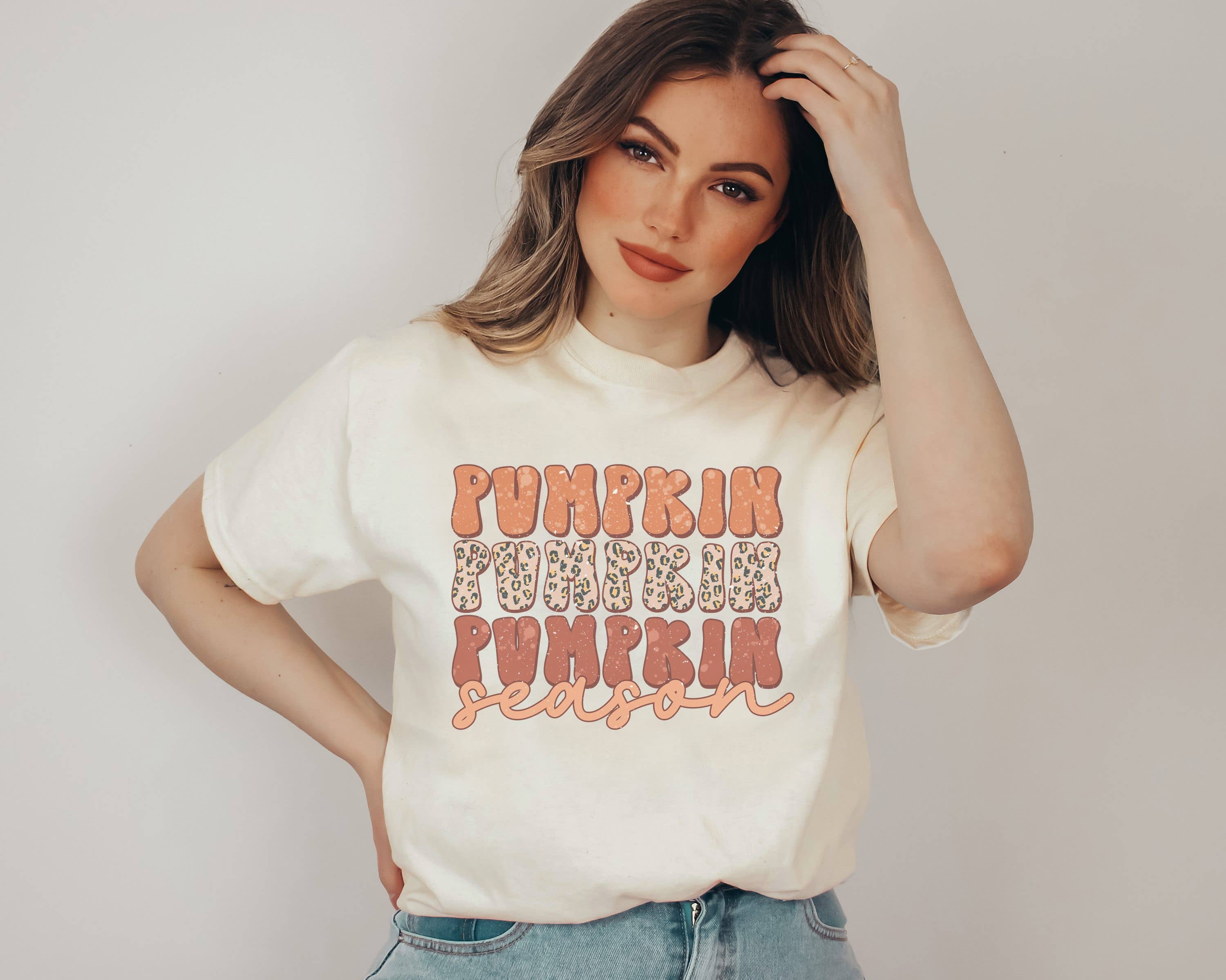 Retro Pumpkin Season Tee | Fall Shirt Graphic Tee Hoodie, Sweatshirt | PodTeesHub.com