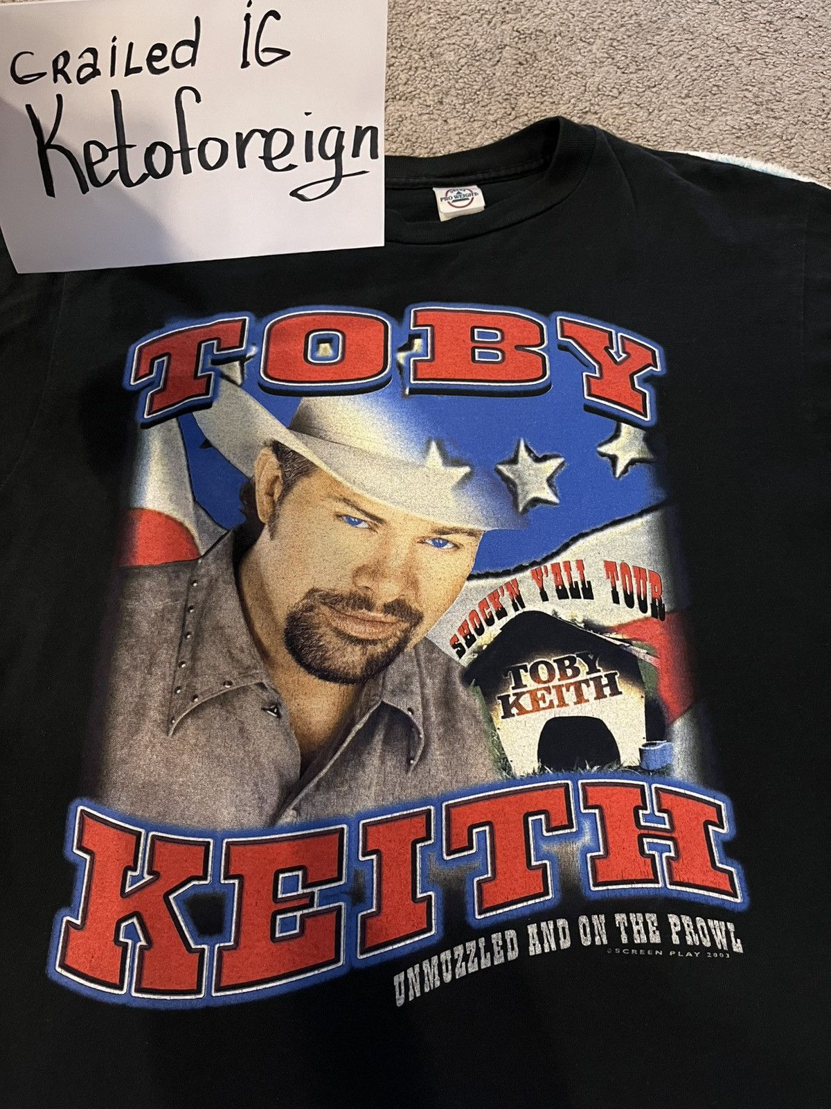 Vintage Toby Keith Tour Tee 2003 Measurements In Pictures Hoodie, Sweatshirt | PodTeesHub.com