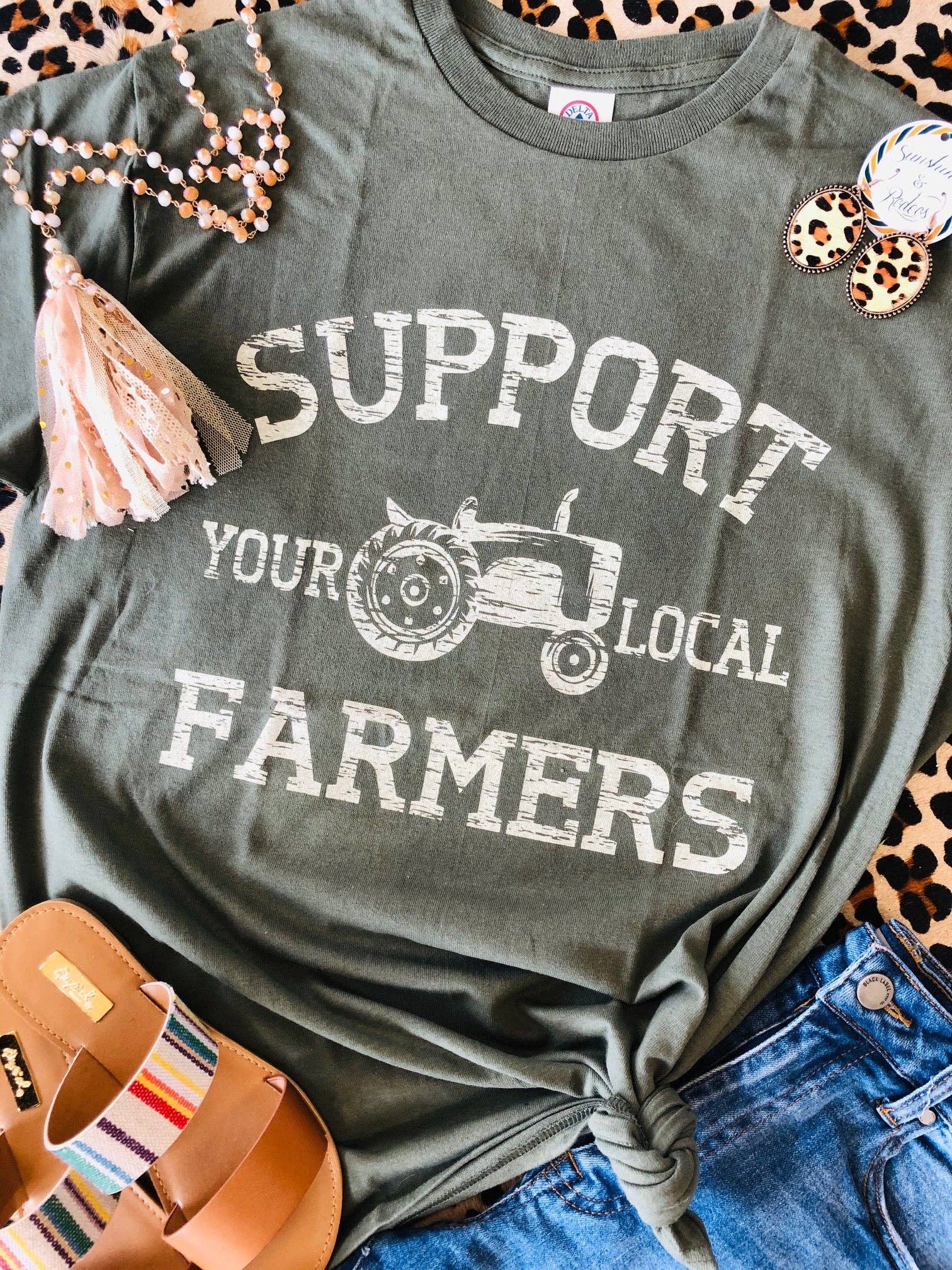 Support Local Farmers Tee Hoodie, Sweatshirt | PodTeesHub.com